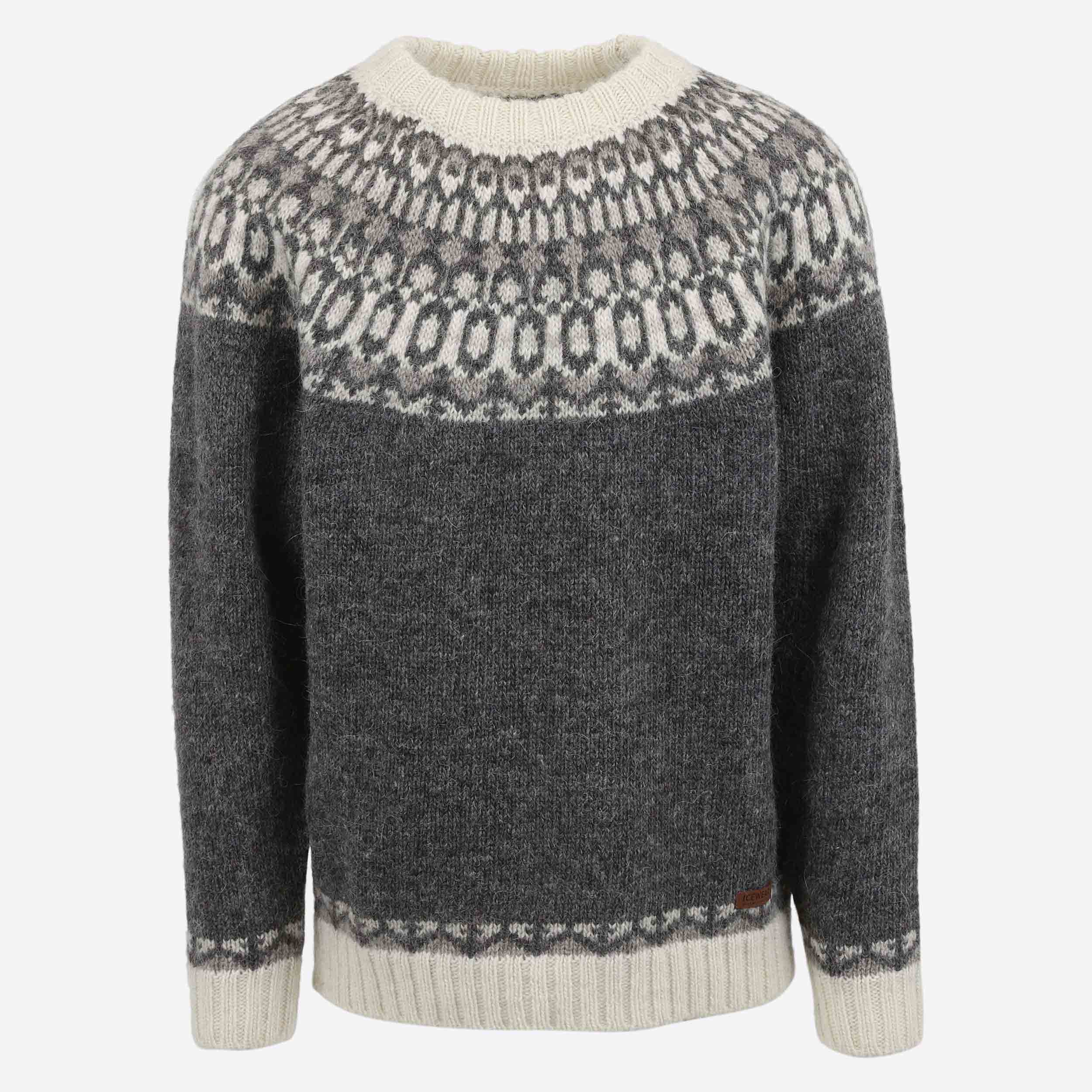 Fróði Icelandic Gemusterter Wollpullover