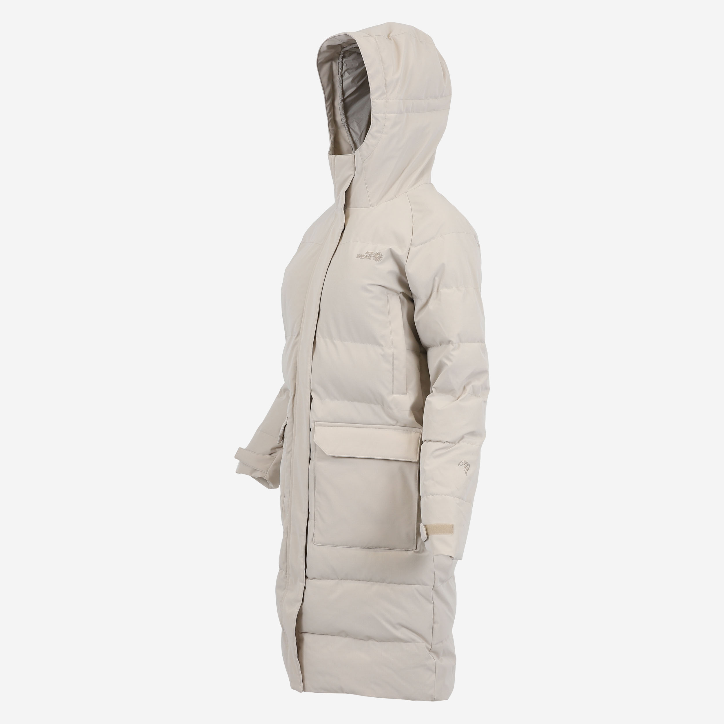 Fönn women´s long parka insulated with Icelandic wool