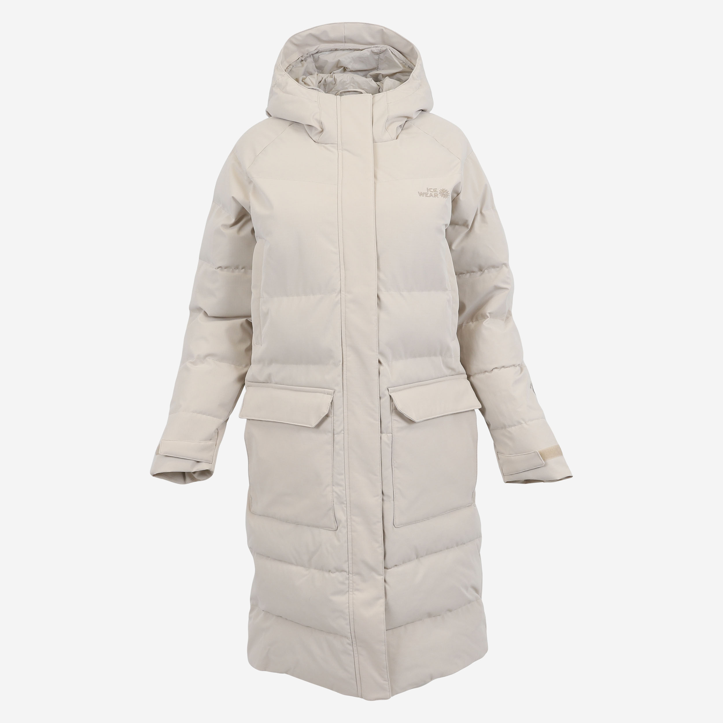 Fönn women´s long parka insulated with Icelandic wool