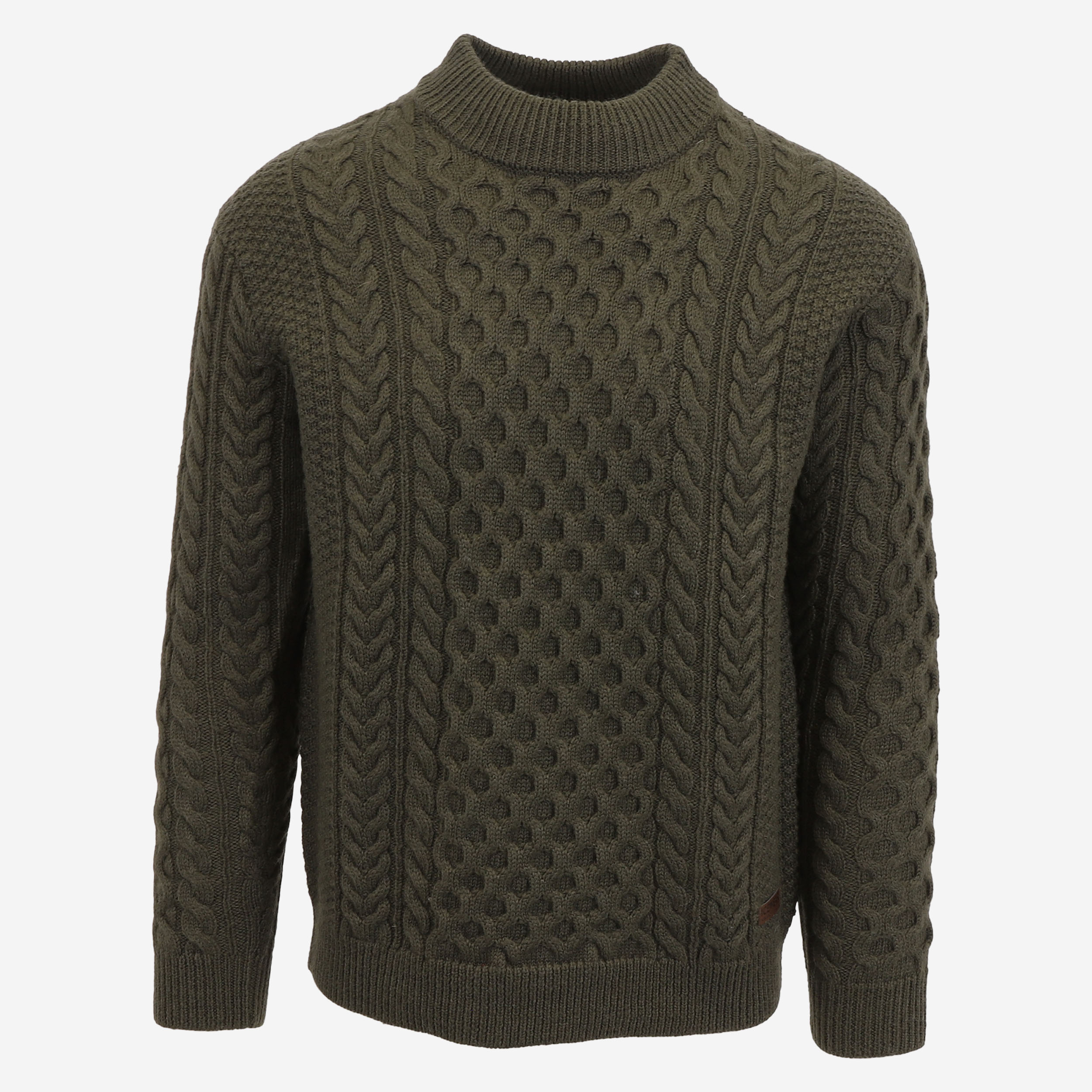 Hallgeir men´s wool cable knit sweater