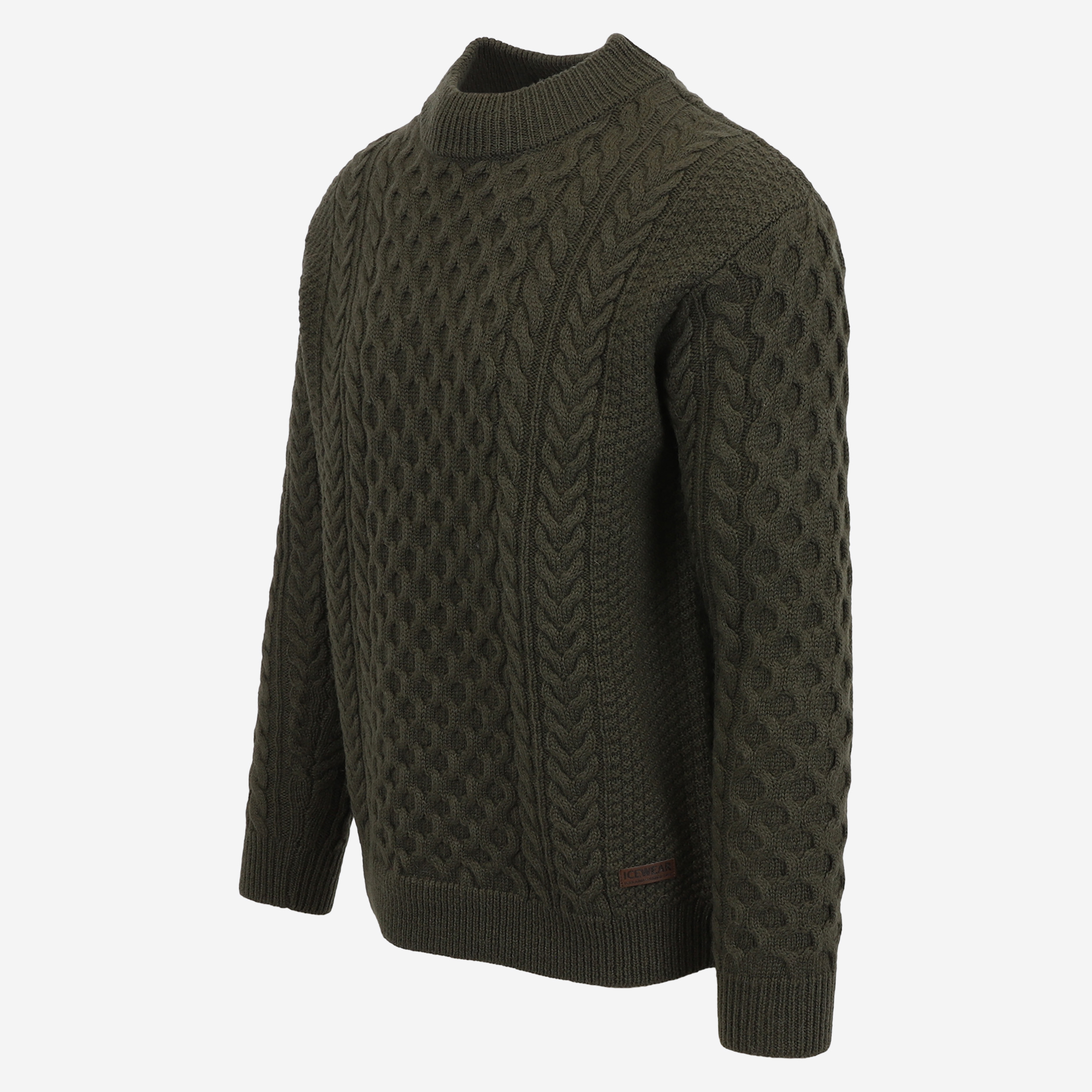 Hallgeir men´s wool cable knit sweater