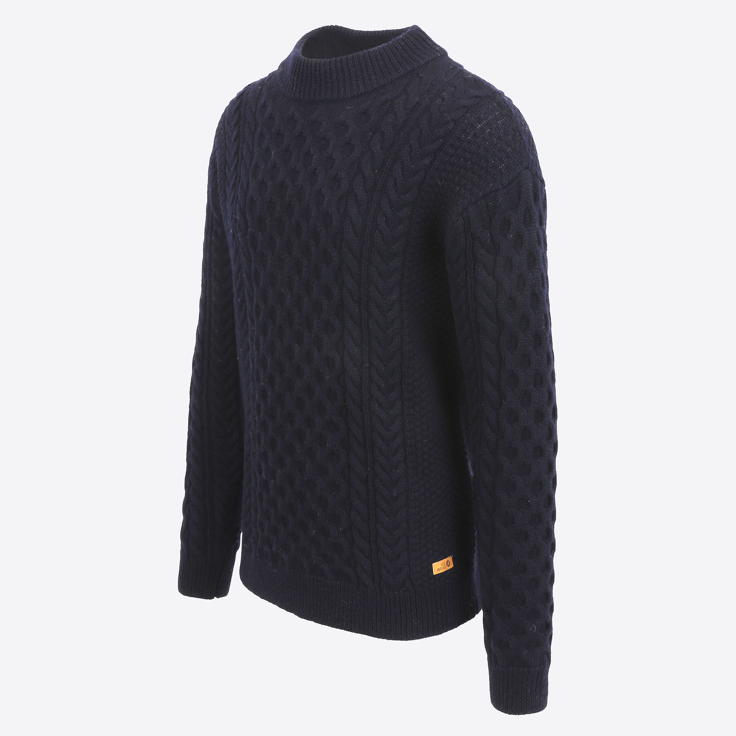 Hallgeir men´s wool cable knit sweater