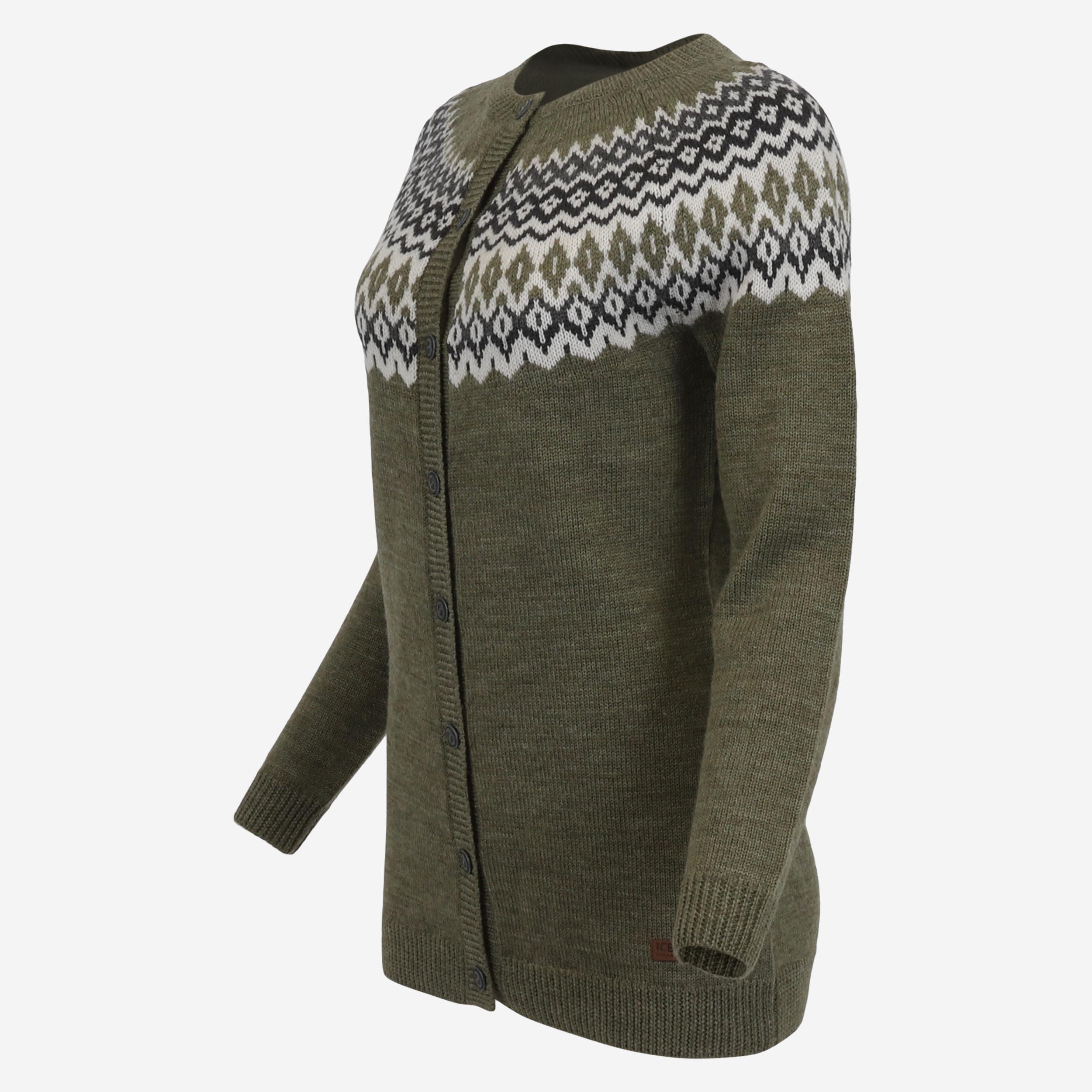 Ásthildur buttoned merino long sweater