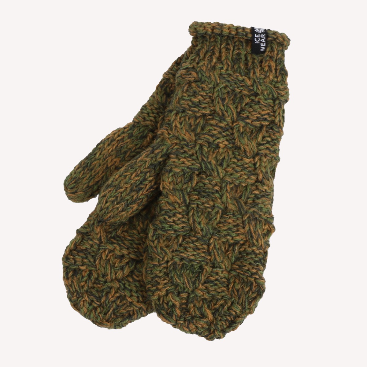 EINEY Hand knitted wool mittens