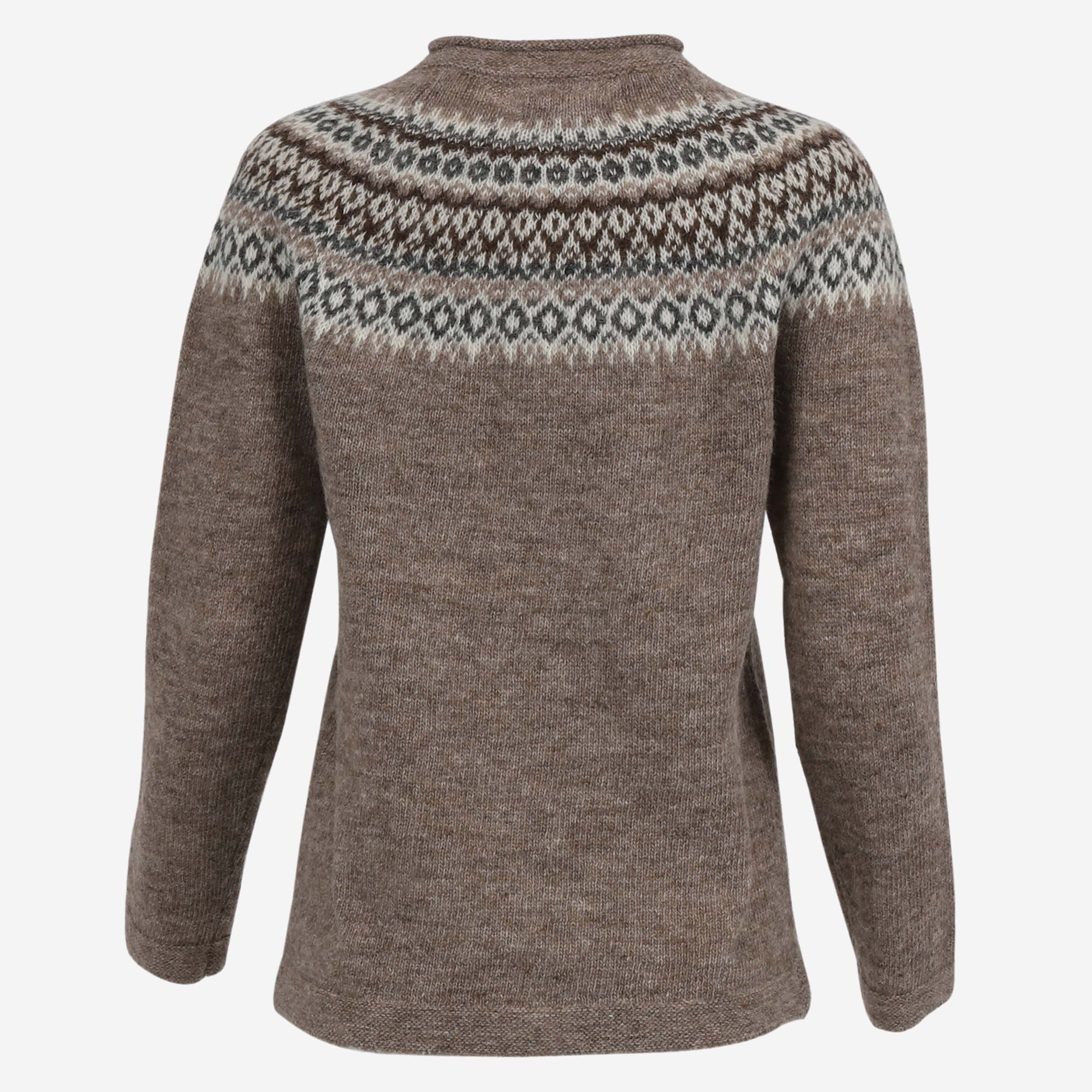 Fagradalsfjall hneppt íslensk ullarpeysa kvennasnið