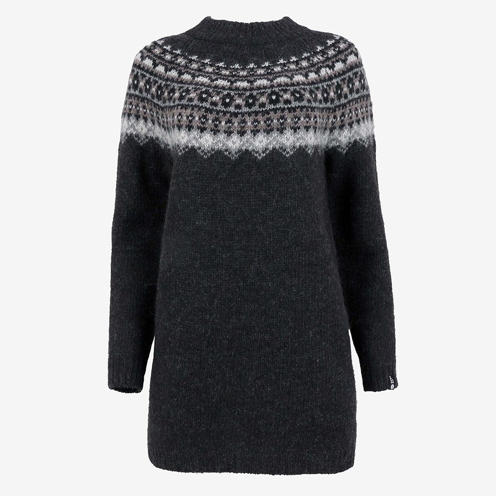 Pull long en laine islandaise Fróðný 