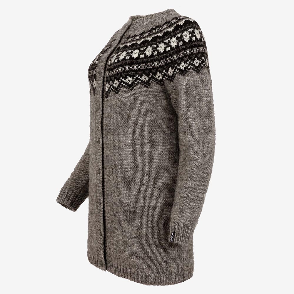 Fróðný long wool cardigan 