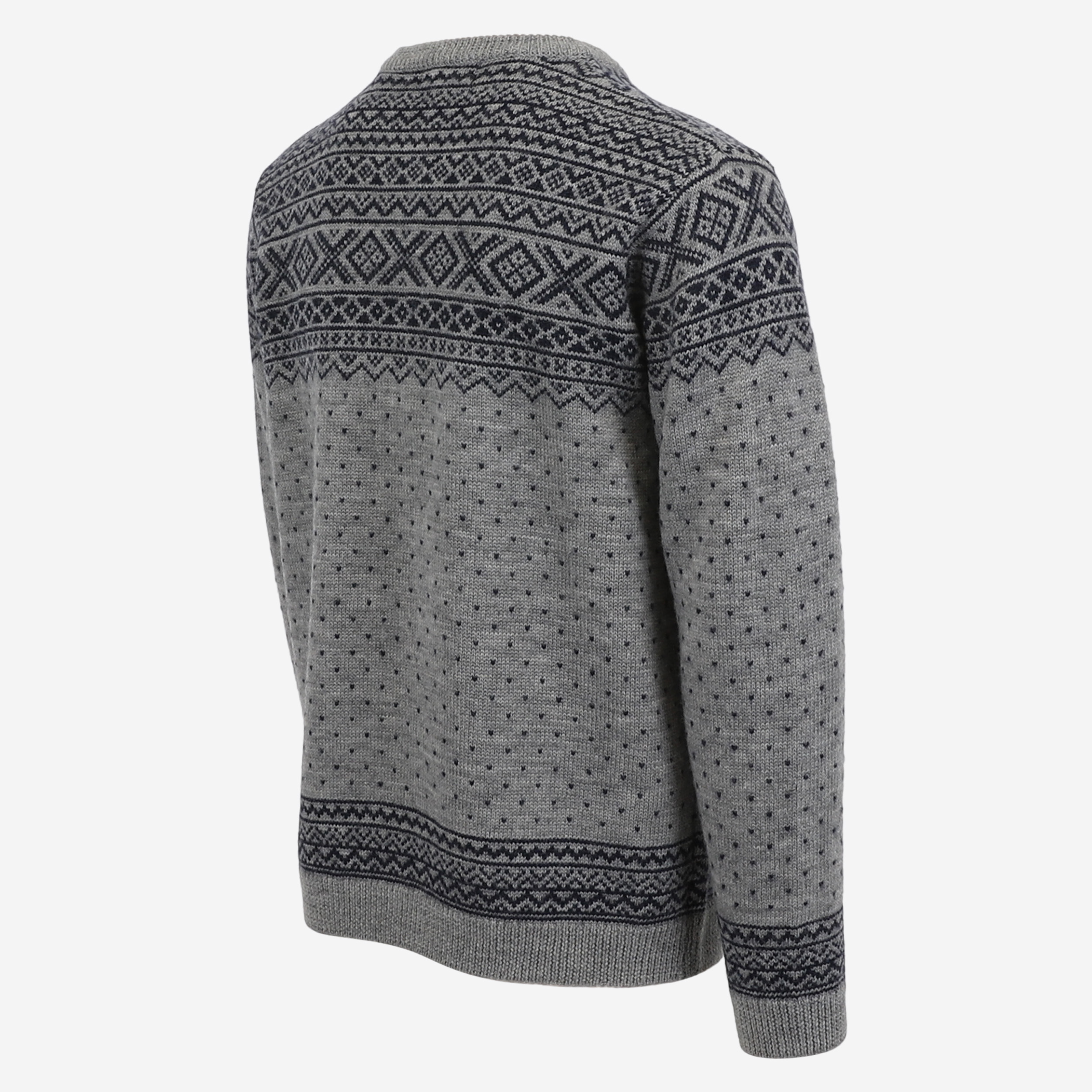 Hákon zipped merino Nordic cardigan