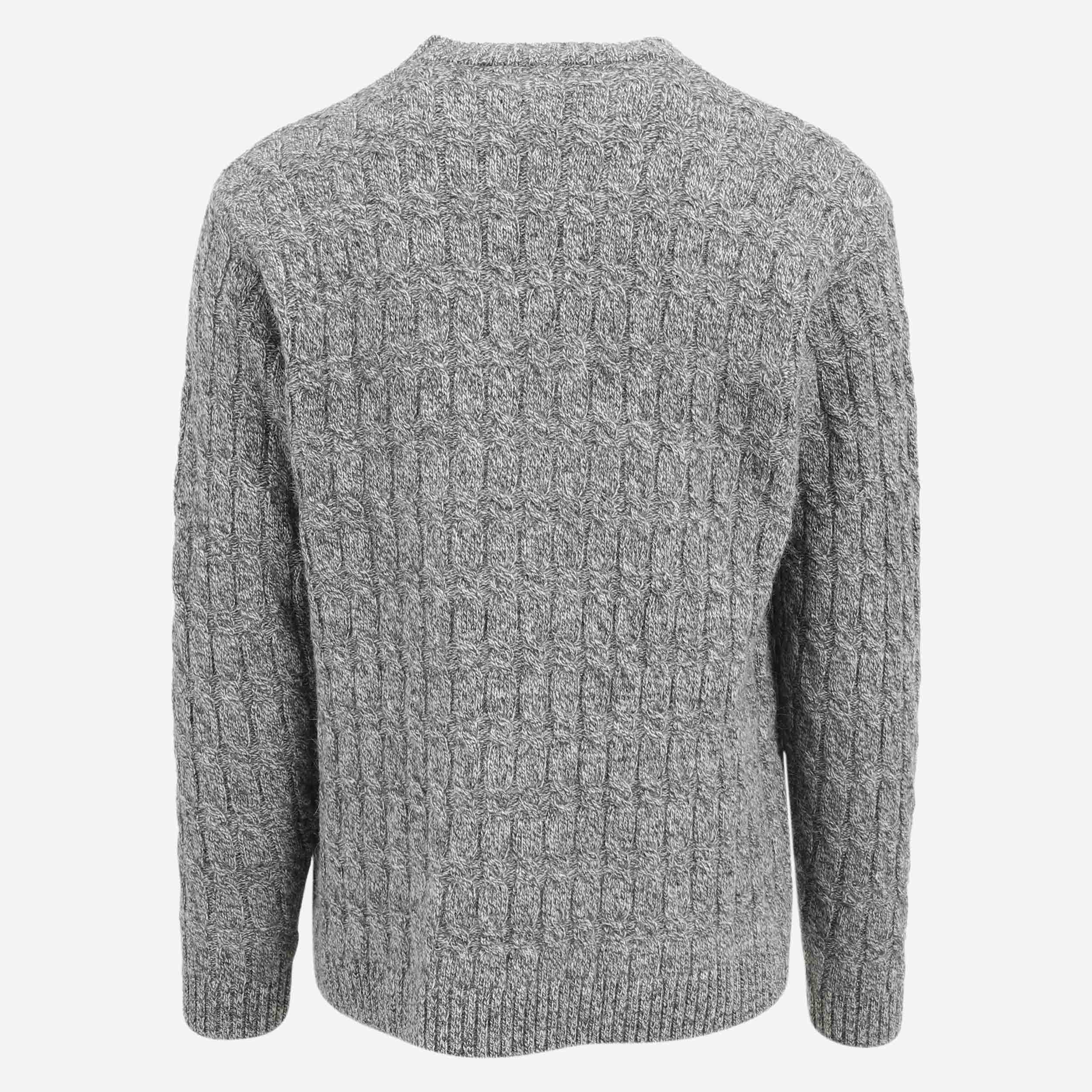 Hraunfjall cable knit wool sweater