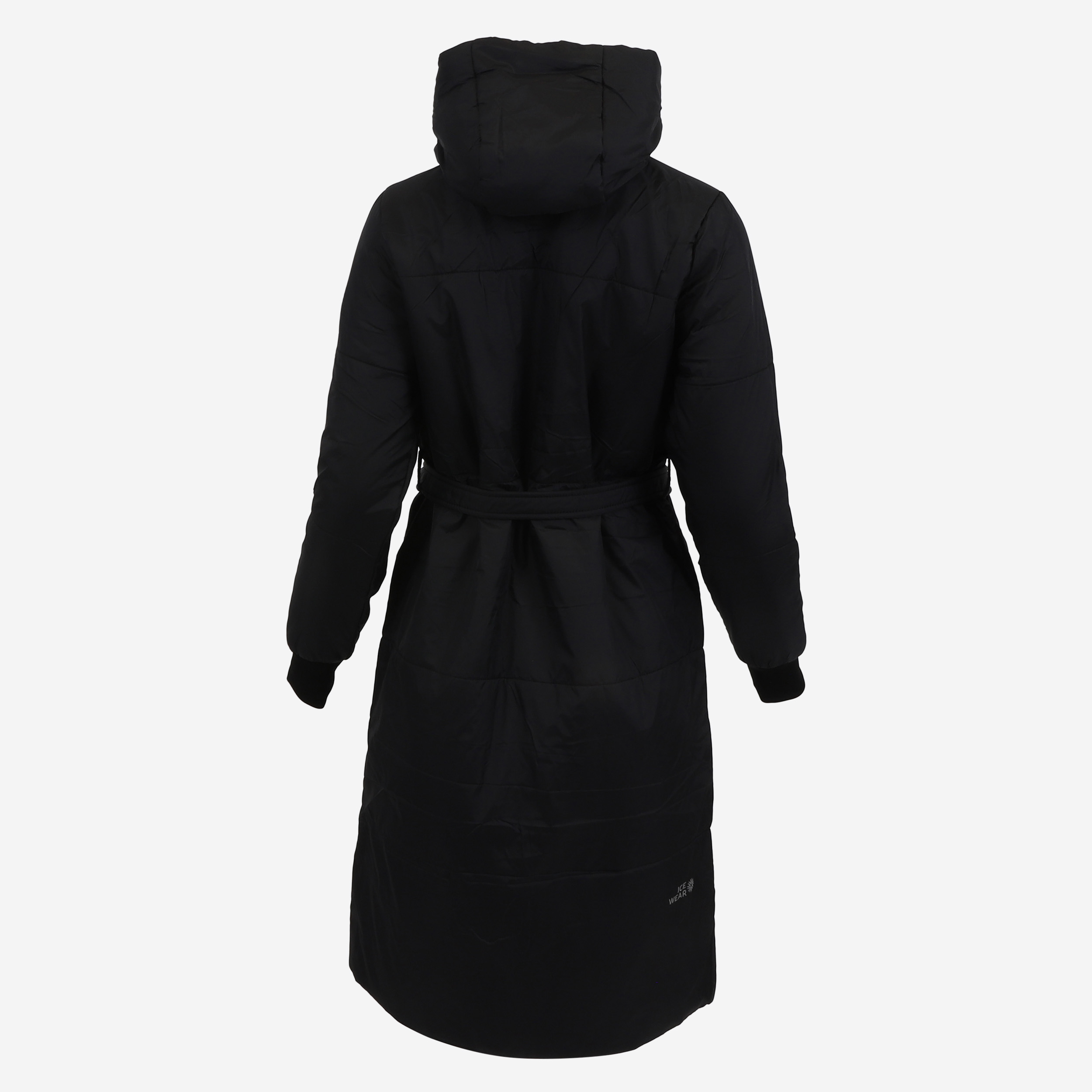HVALEYRARHRAUN hooded wool insulated coat
