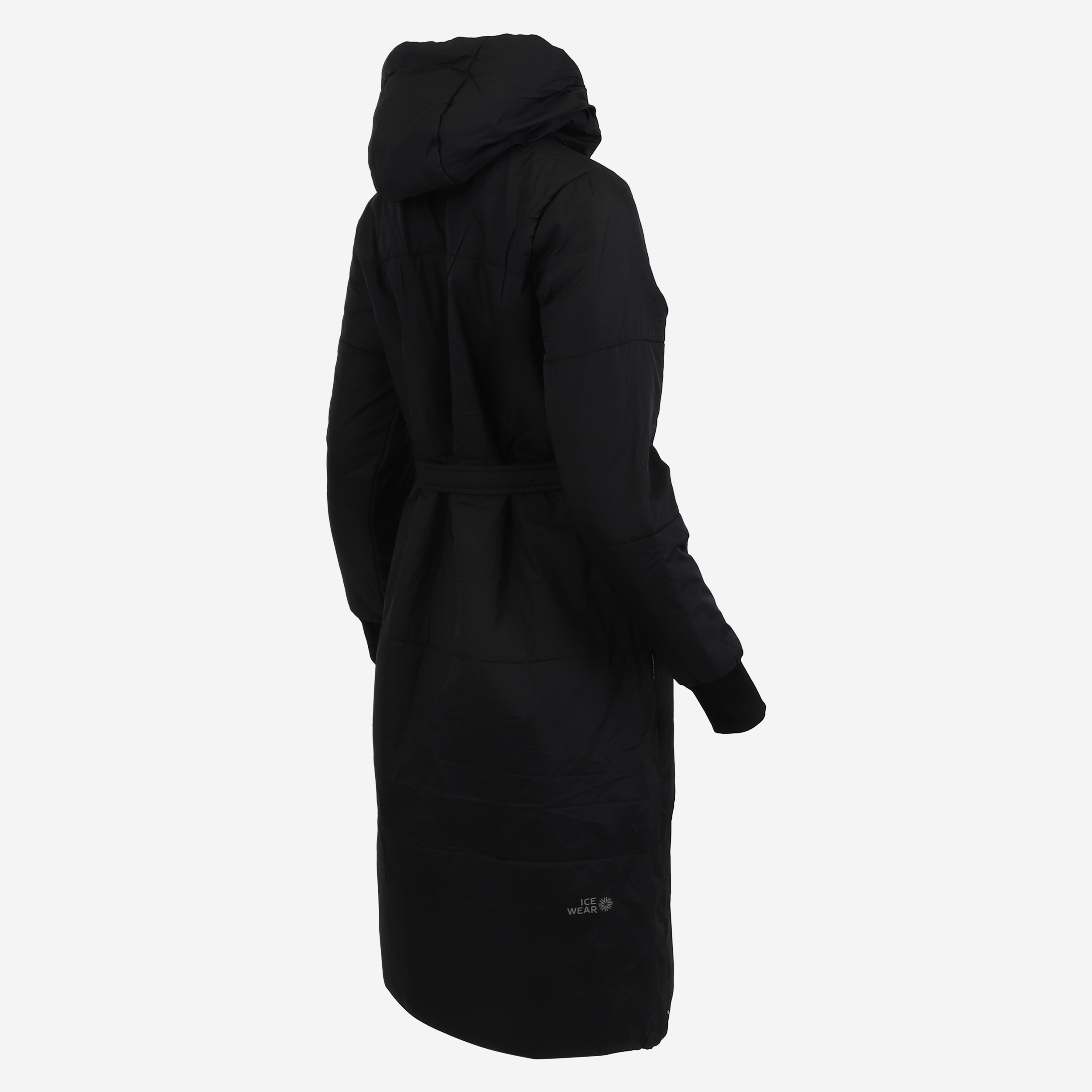 HVALEYRARHRAUN hooded wool insulated coat