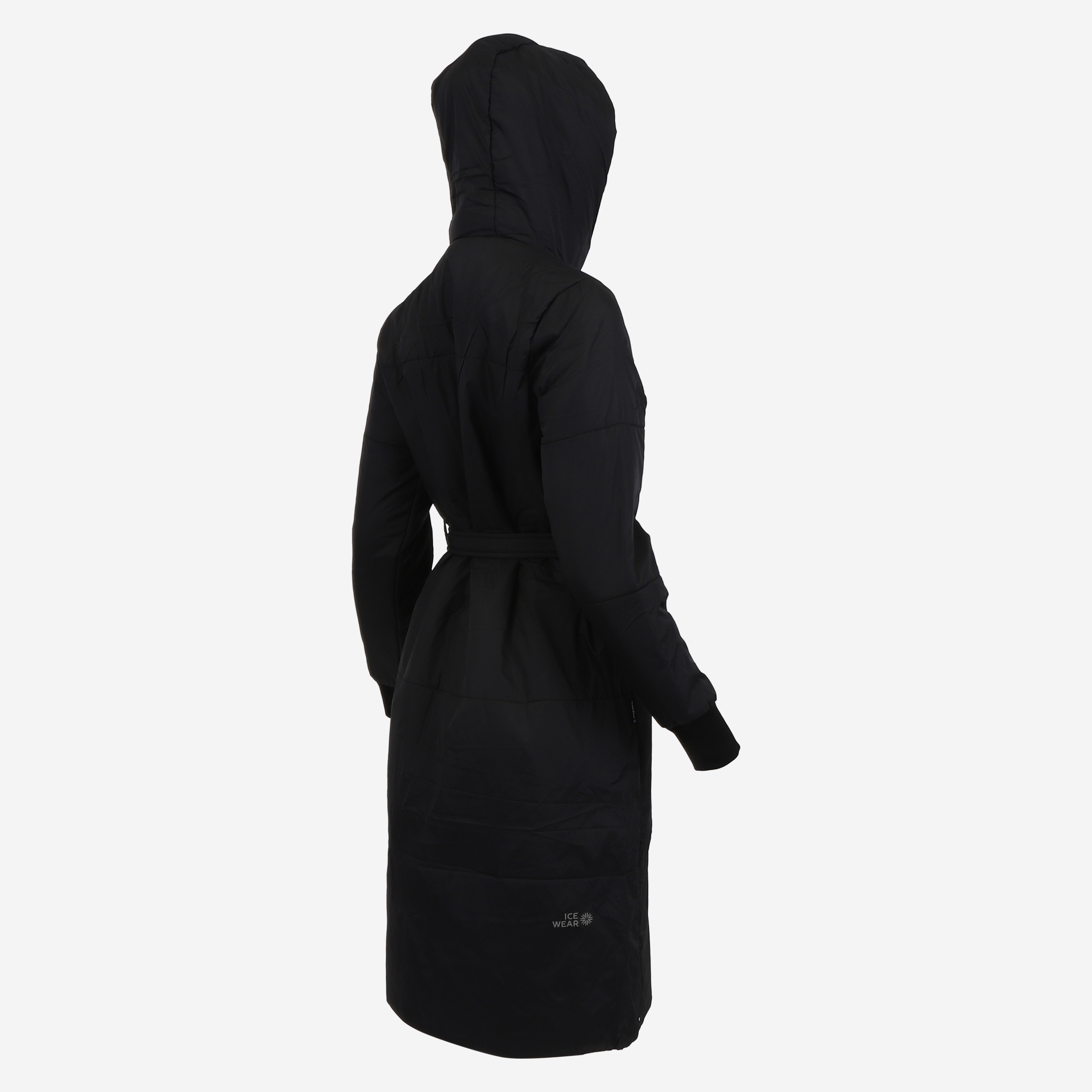 HVALEYRARHRAUN hooded wool insulated coat