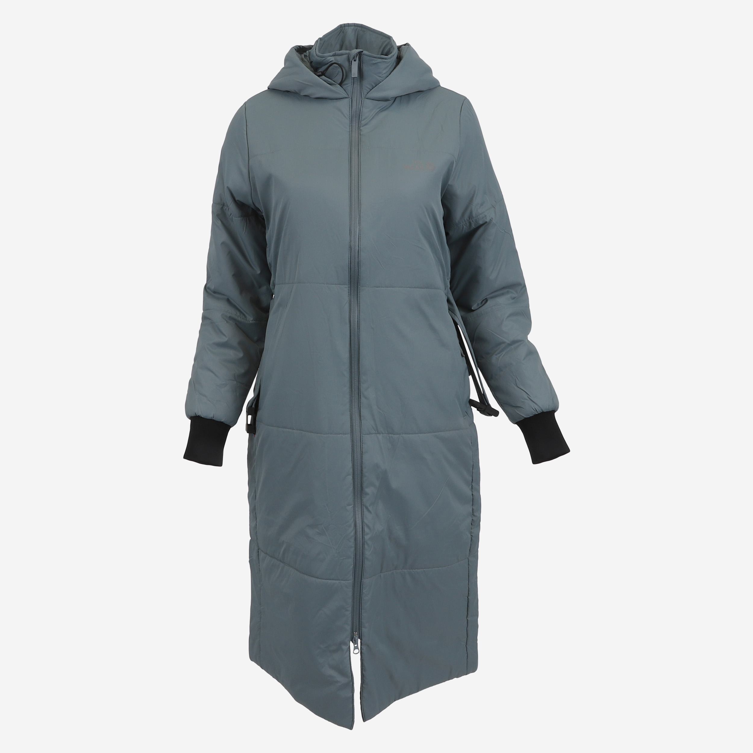 HVALEYRARHRAUN hooded wool insulated coat
