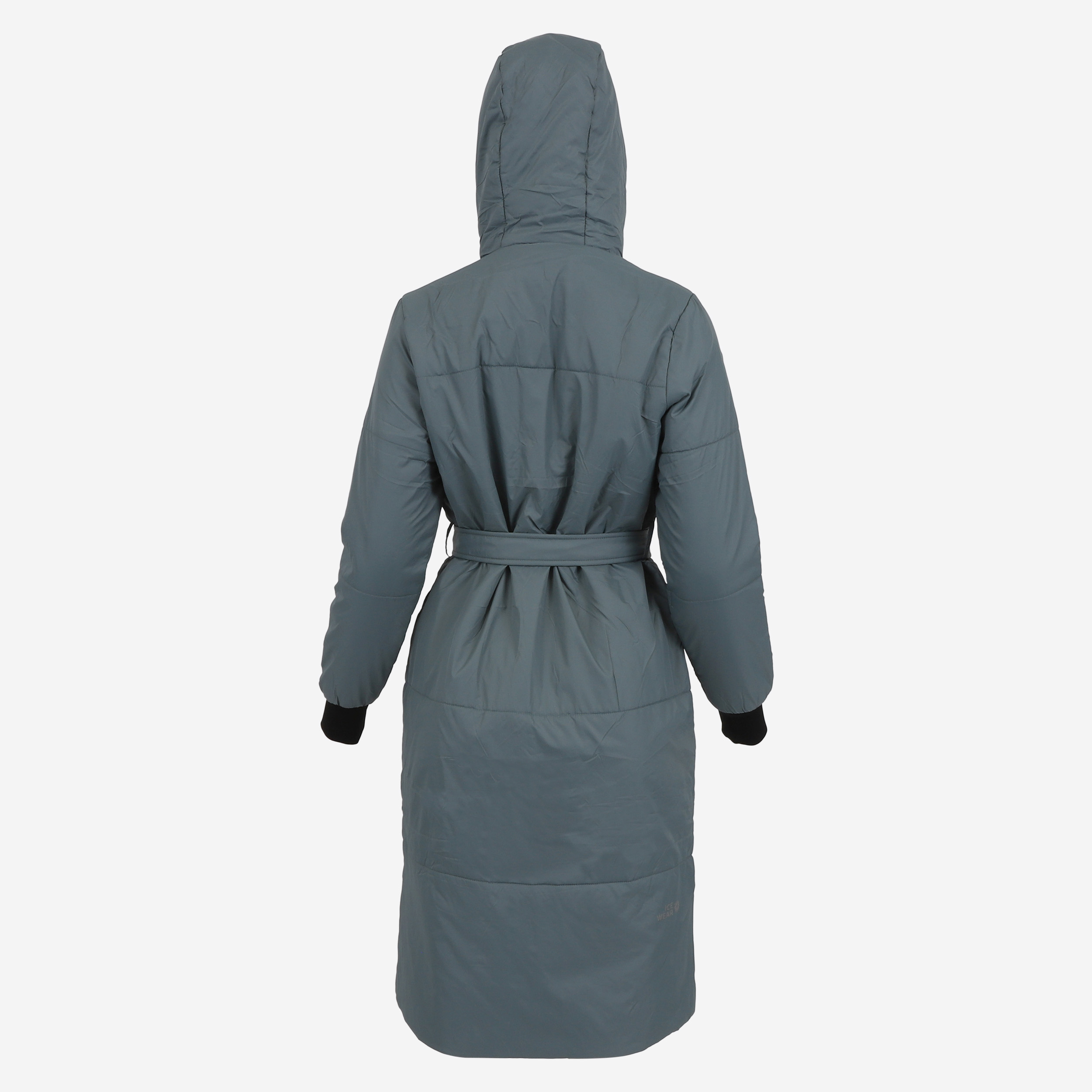 HVALEYRARHRAUN hooded wool insulated coat