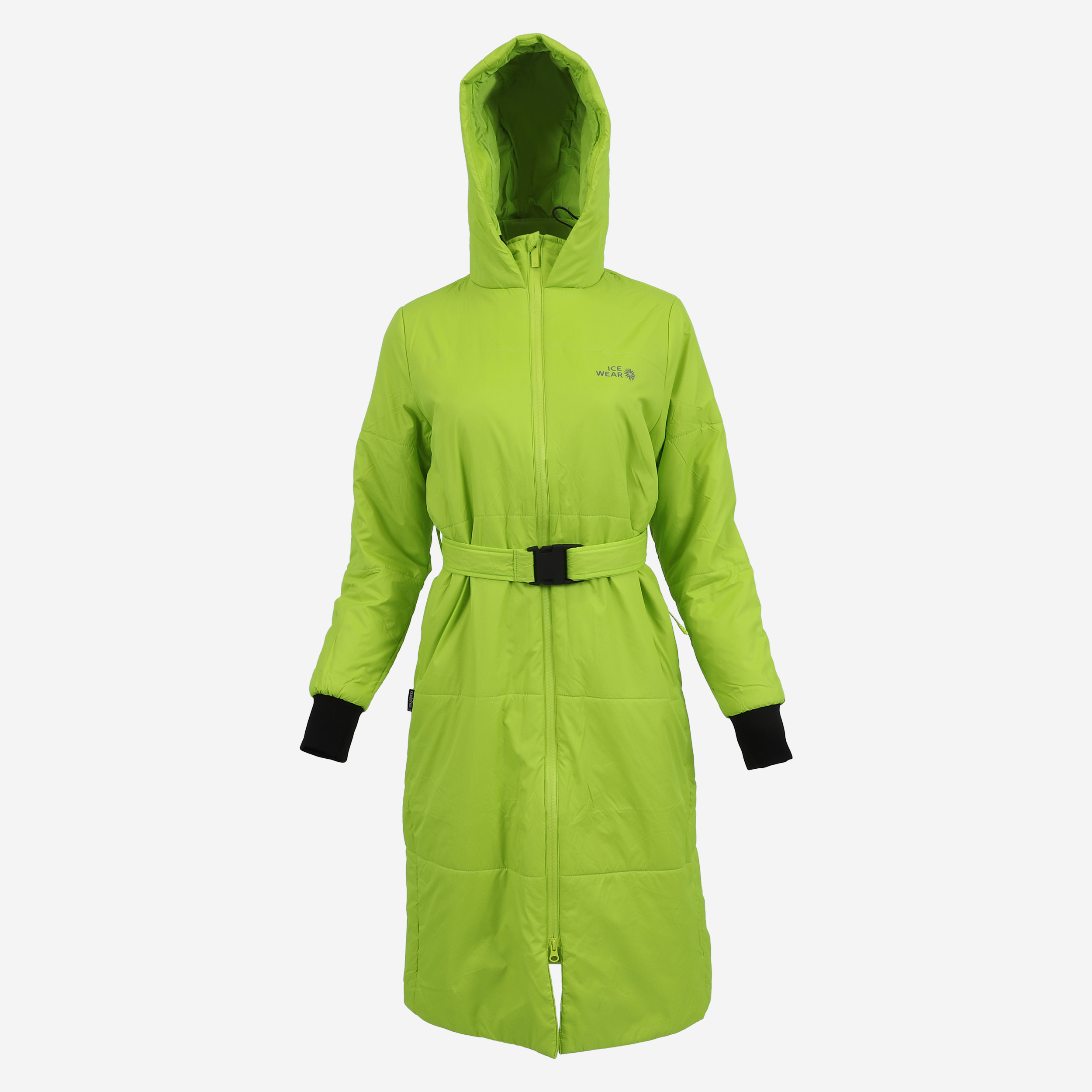HVALEYRARHRAUN hooded wool insulated coat