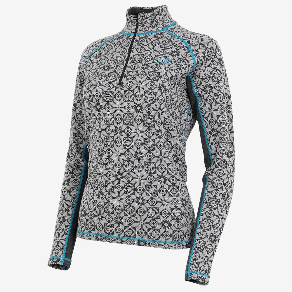 Hvitanes thermisches Damen-Wollshirt