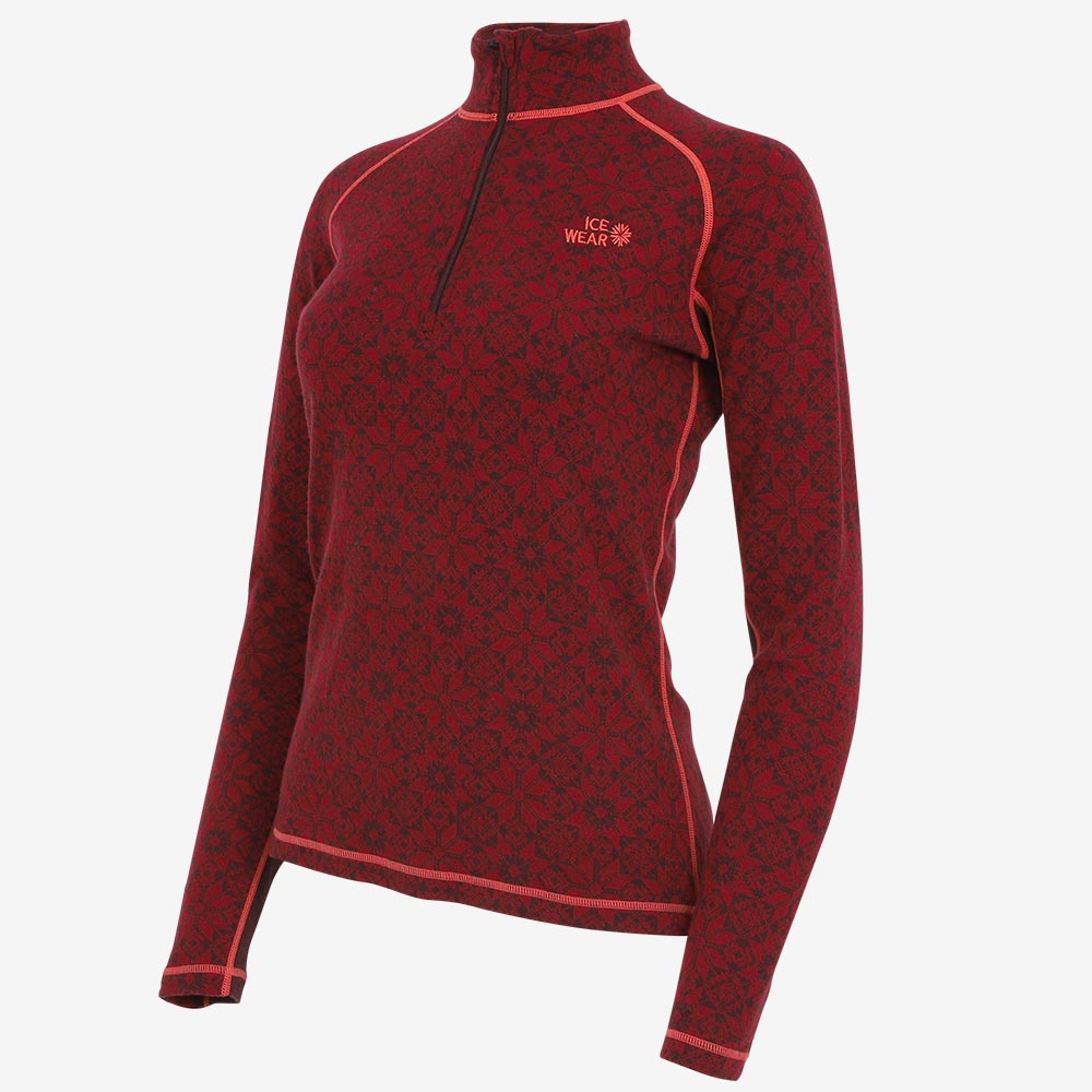 Hvitanes thermisches Damen-Wollshirt