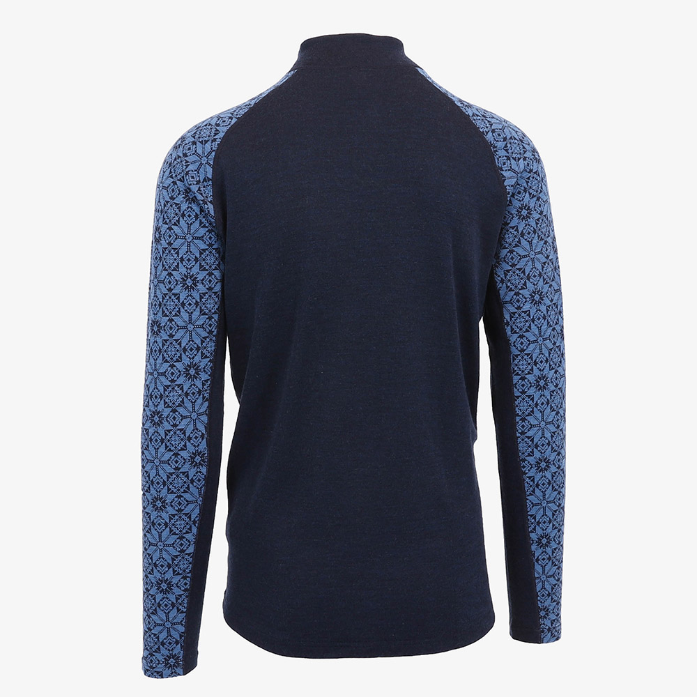 HVÍTANES 男士美利诺羊毛混纺长袖衫