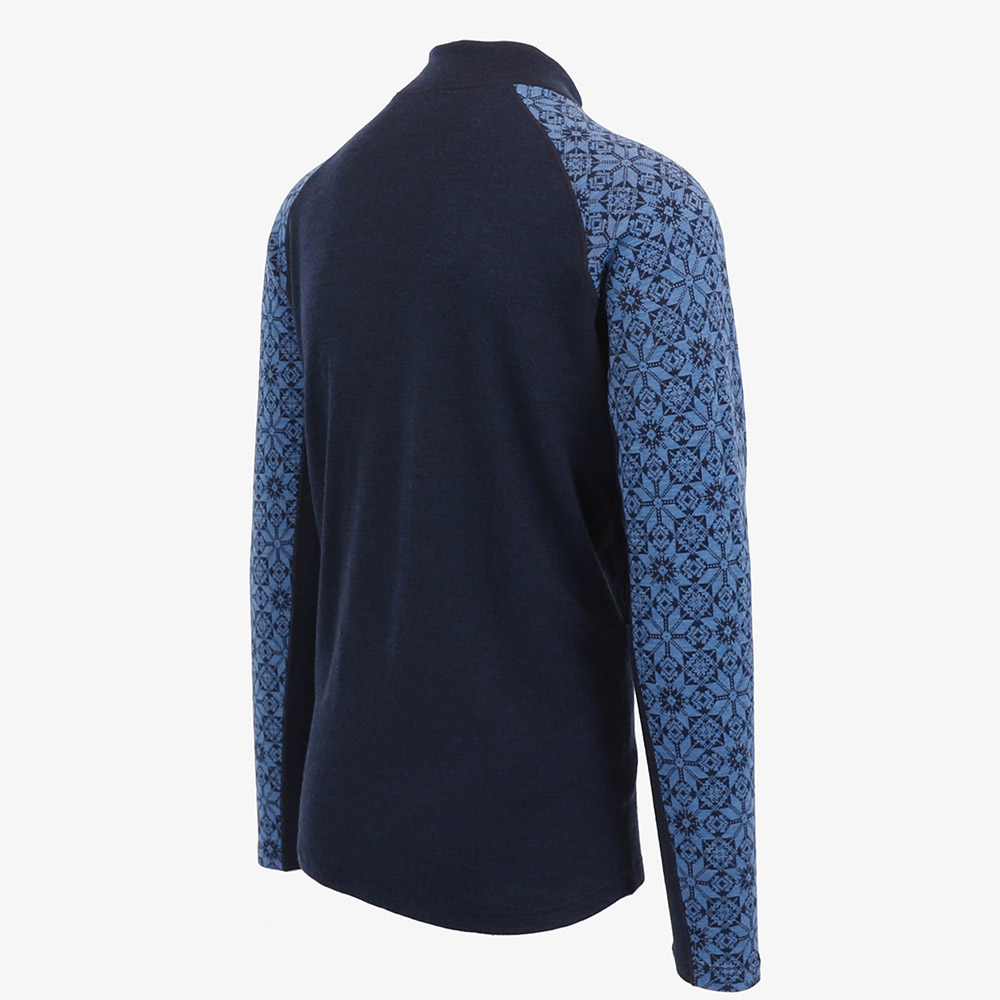 HVÍTANES 男士美利诺羊毛混纺长袖衫