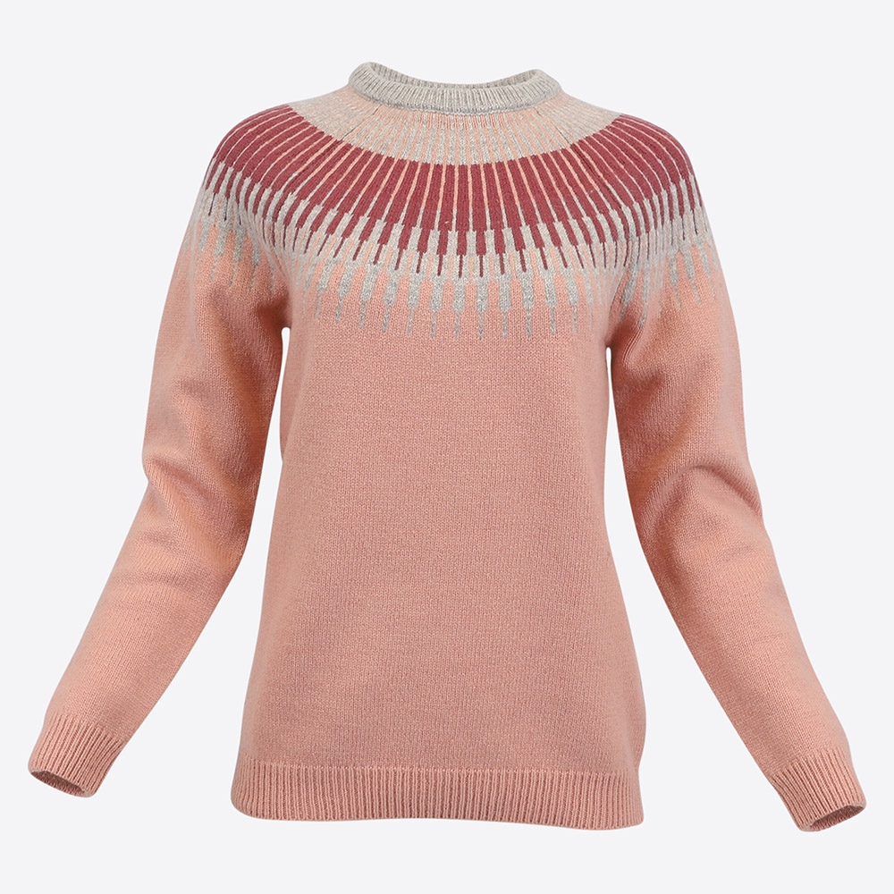 Minna wool sweater with Nordic design