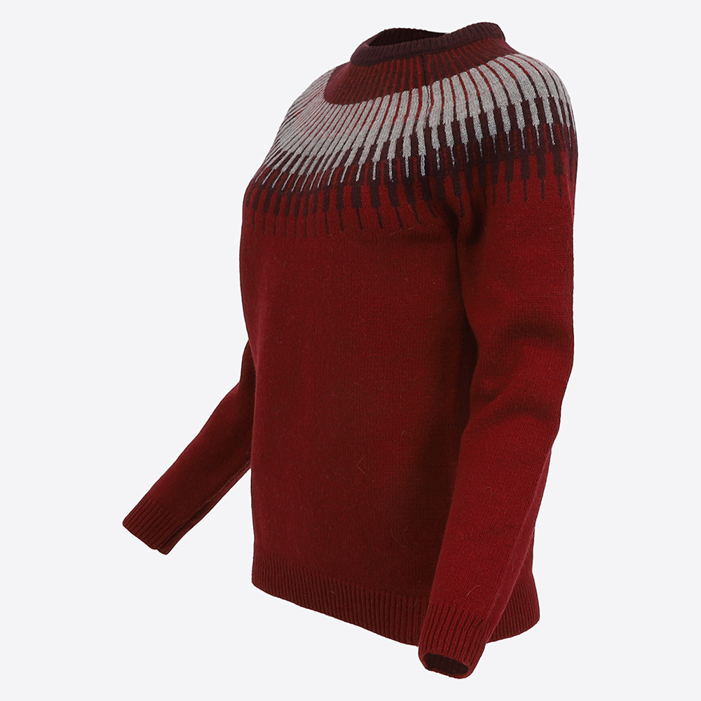 Wollpullover Minna mit nordischem Muster