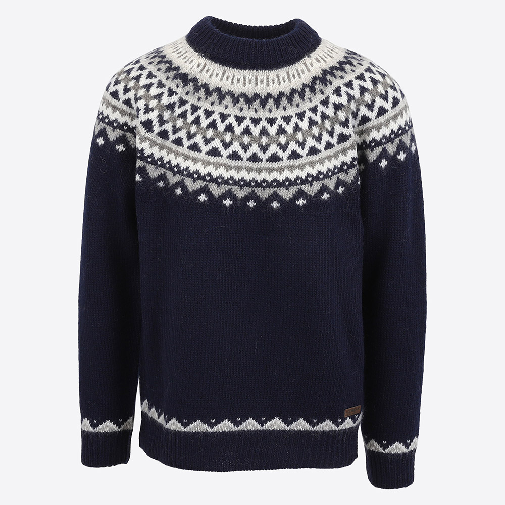 Skjaldbreiður Icelandic pattern wool sweater
