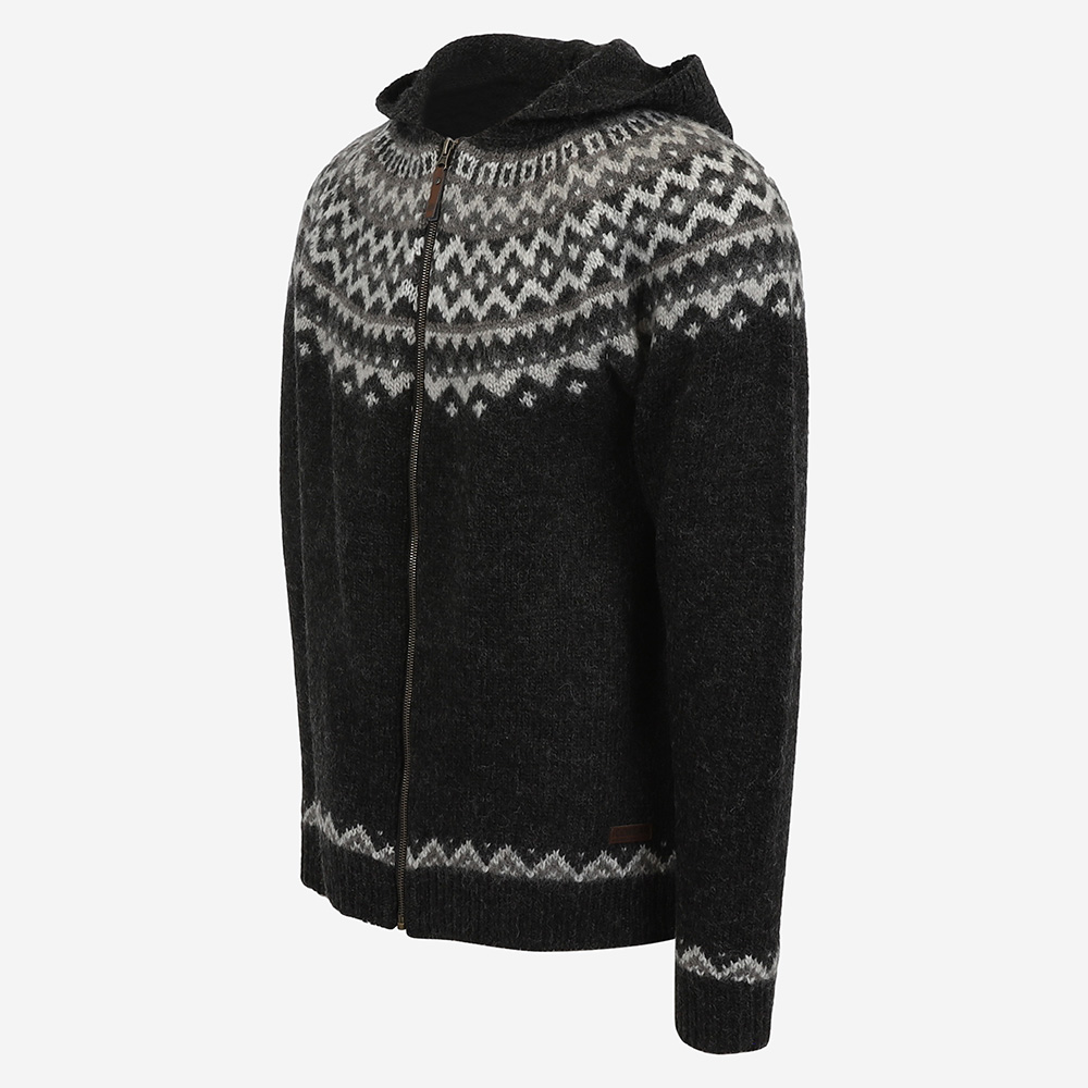 SKJALDBREIÐUR冰岛风格连帽羊毛开衫