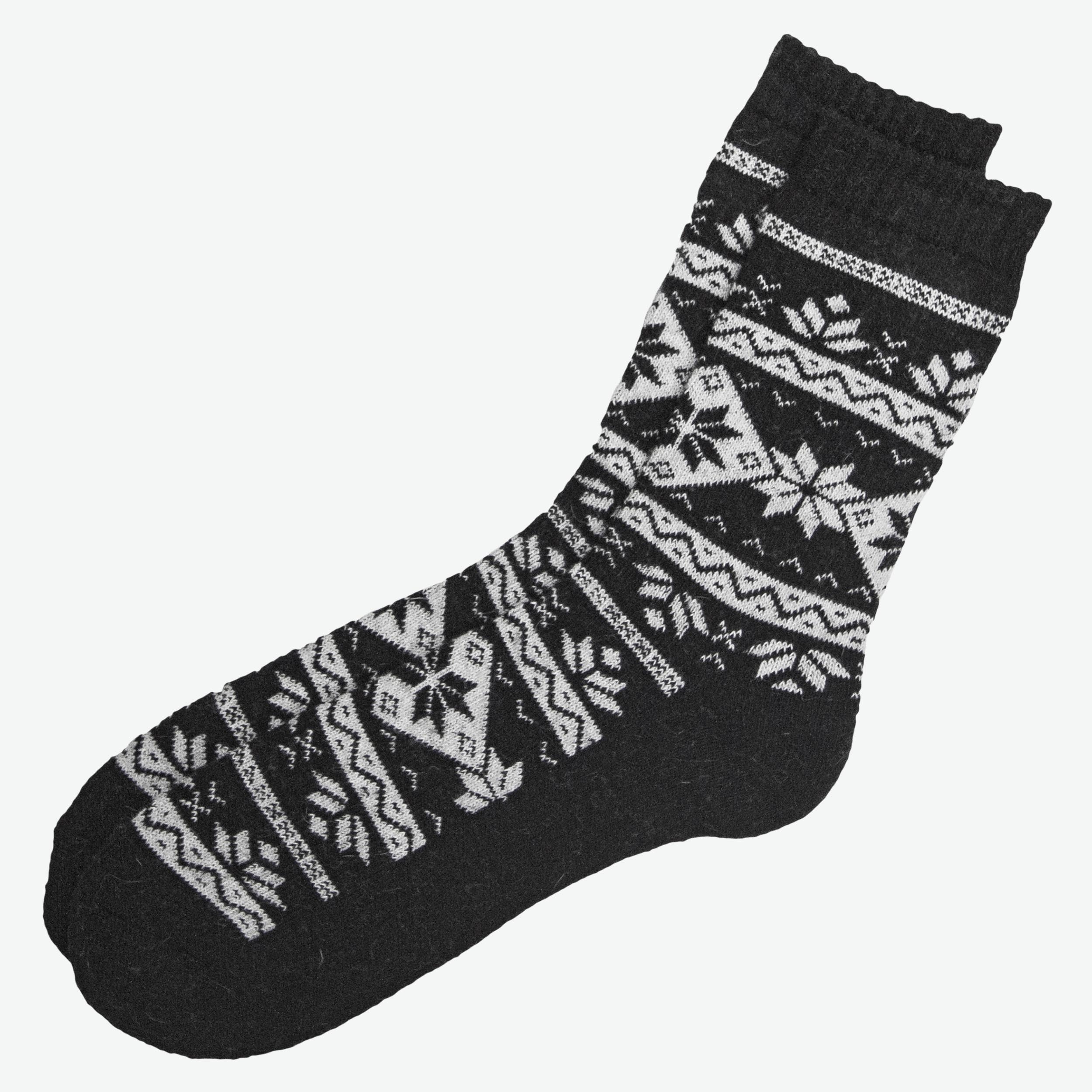 Loðmundur Angora-Socken im nordischen Stil