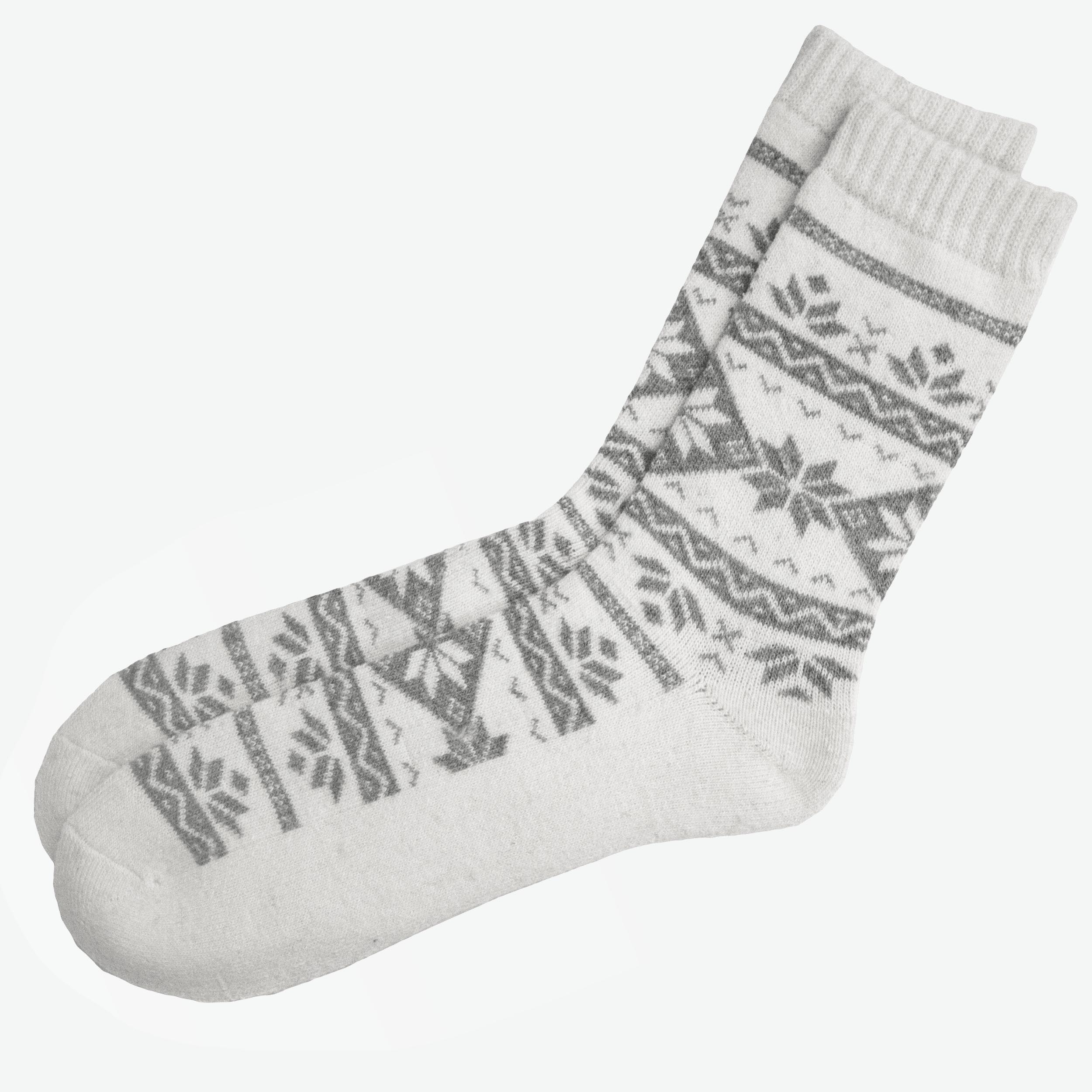 Loðmundur Angora-Socken im nordischen Stil