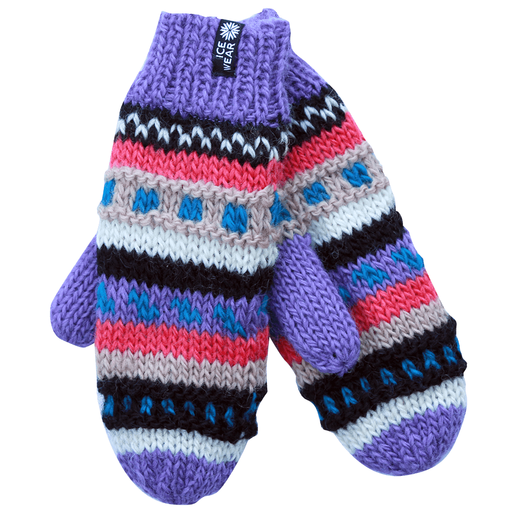 MAGNEY handprjónaðir ullarvettlingar 