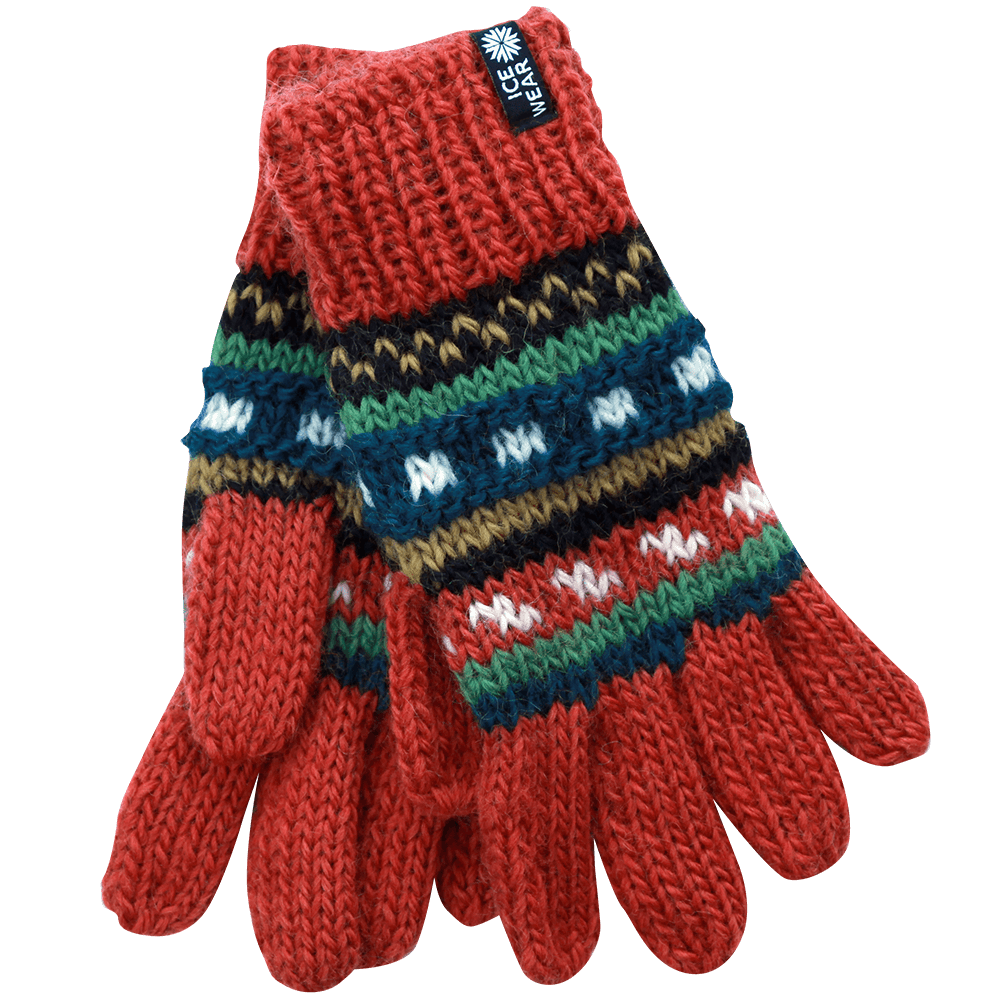 MAGNEY Hand knitted wool gloves