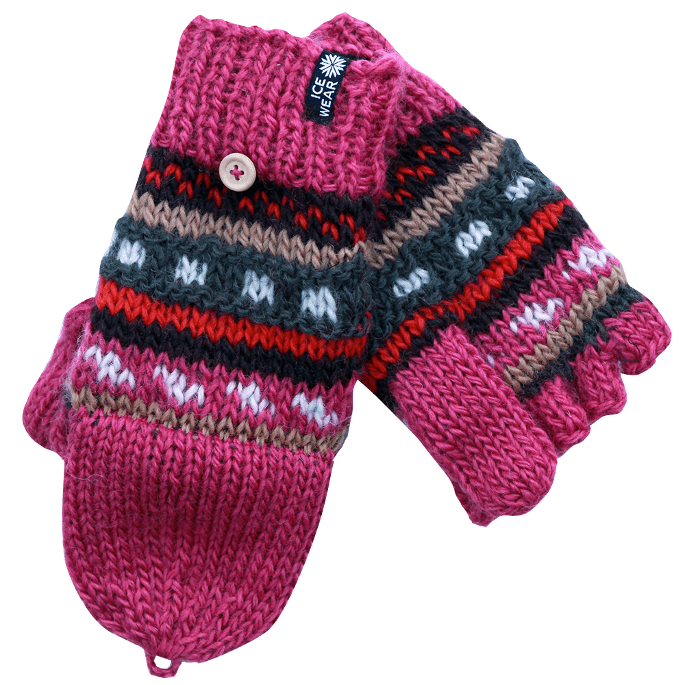 MAGNEY handprjónaður ullargrifflur