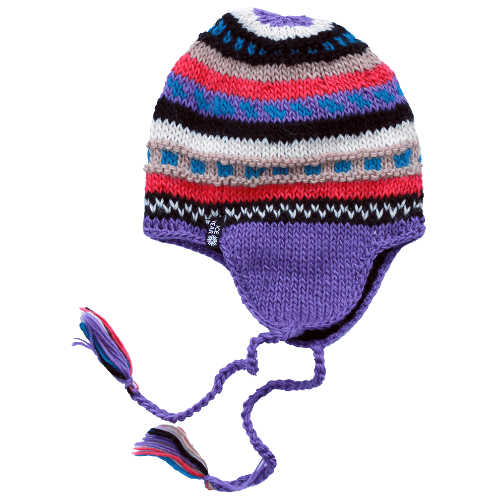 MAGNEY 手工针织羊毛帽带耳罩