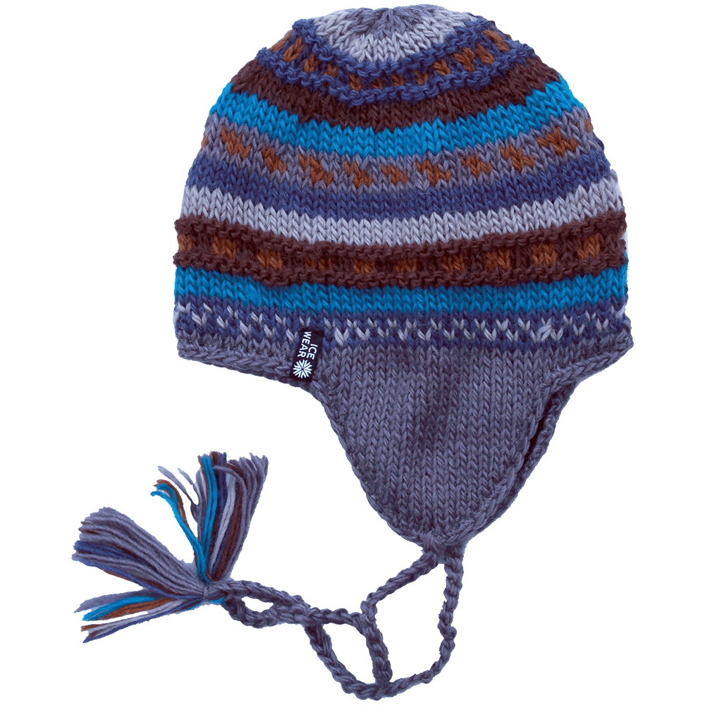 MAGNEY 手工针织羊毛帽带耳罩