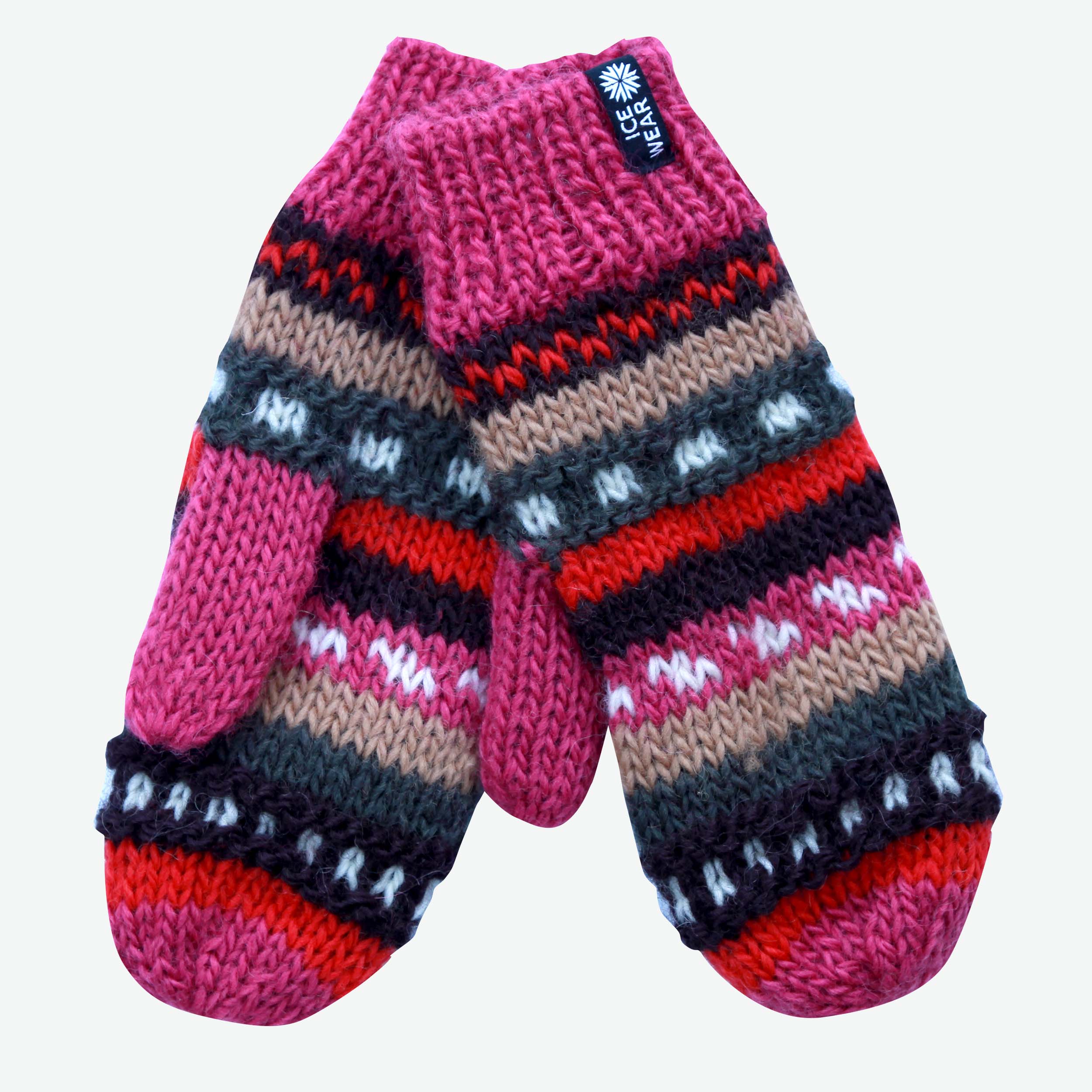 MAGNEY handprjónaðir ullarvettlingar 