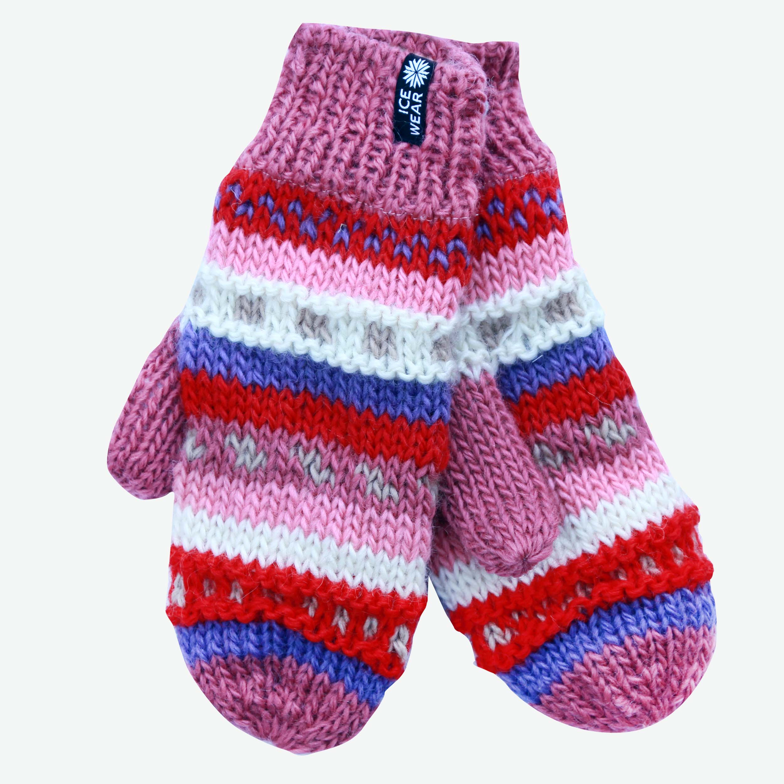 MAGNEY handprjónaðir ullarvettlingar 