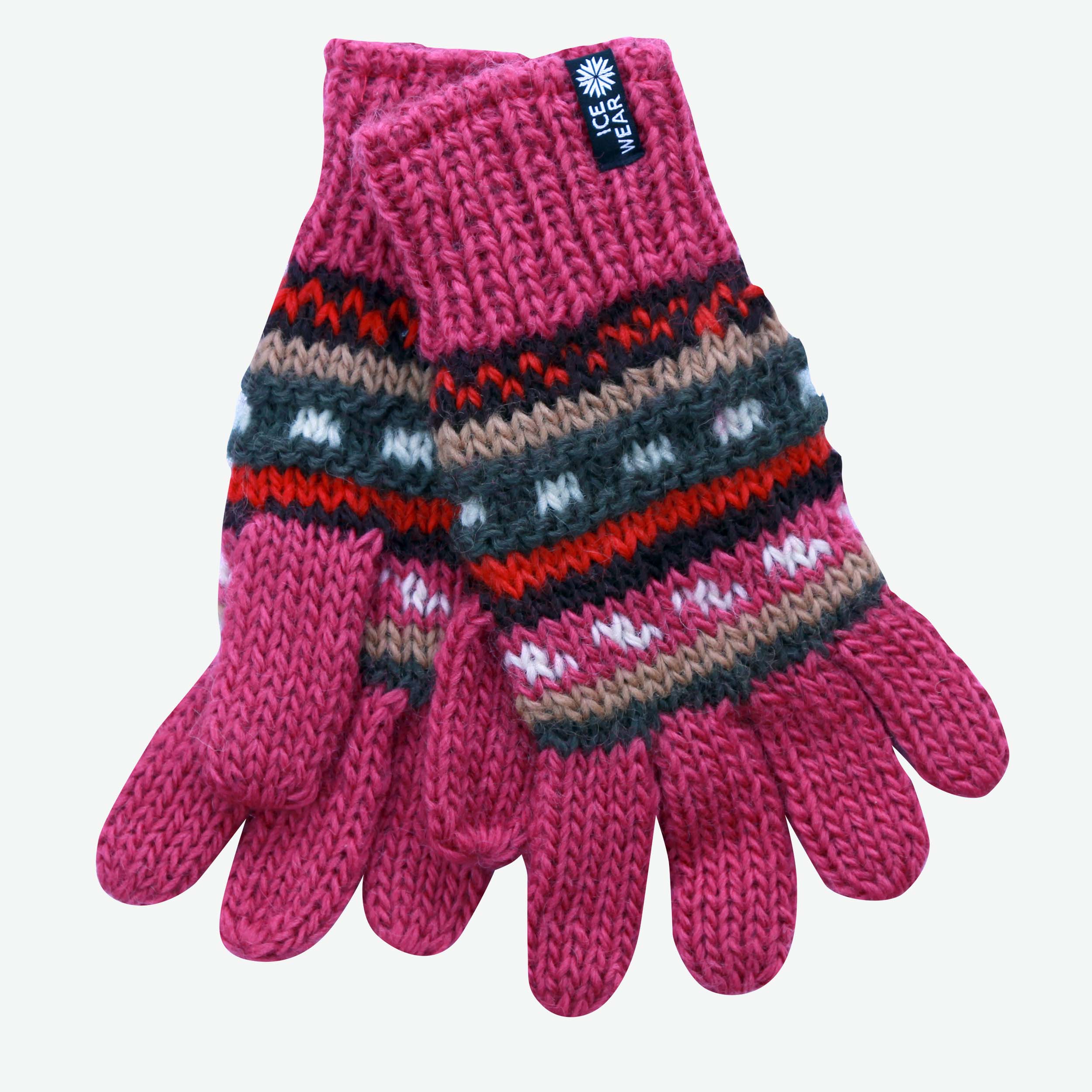 MAGNEY Hand knitted wool gloves