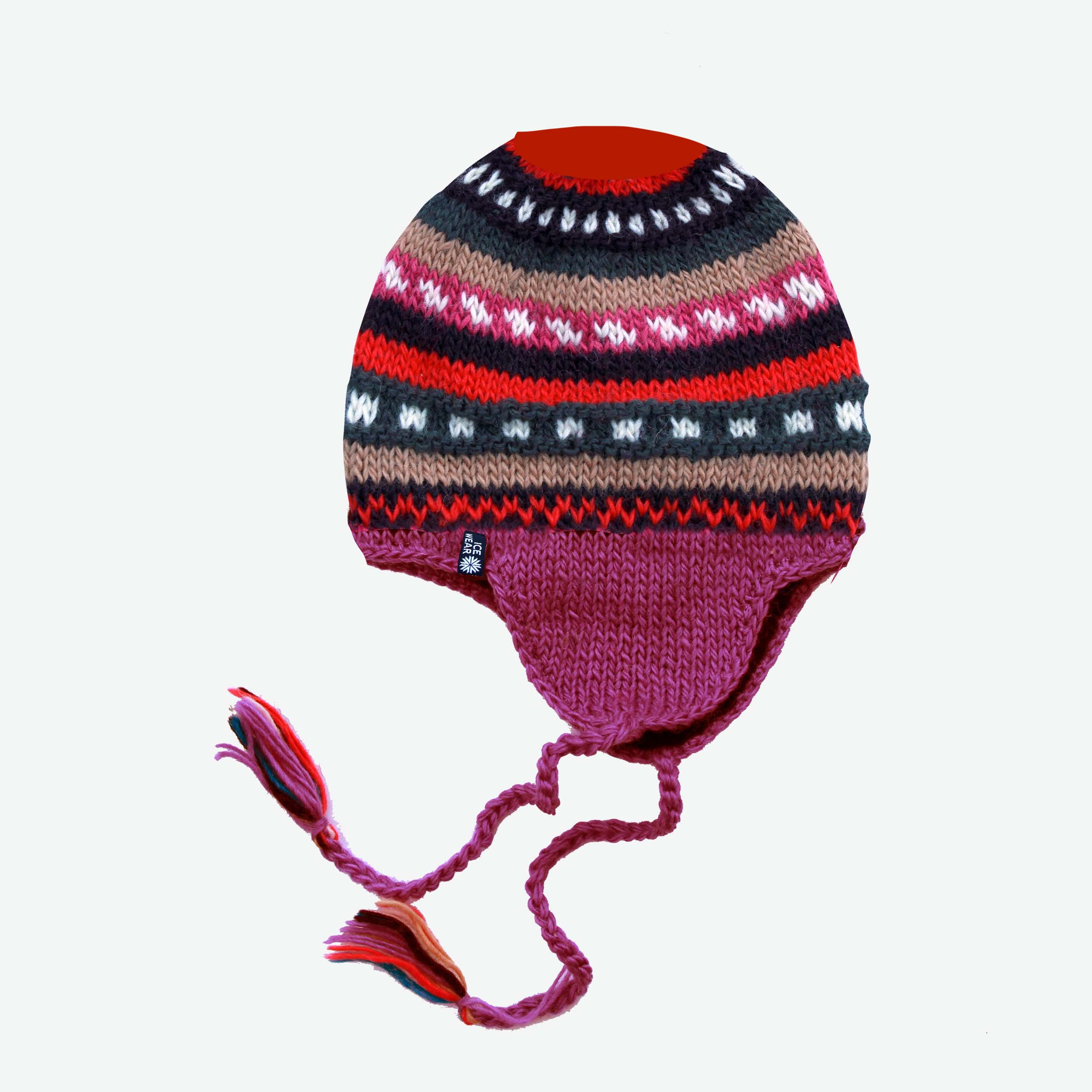 Magney Hand knitted wool ear cover hat