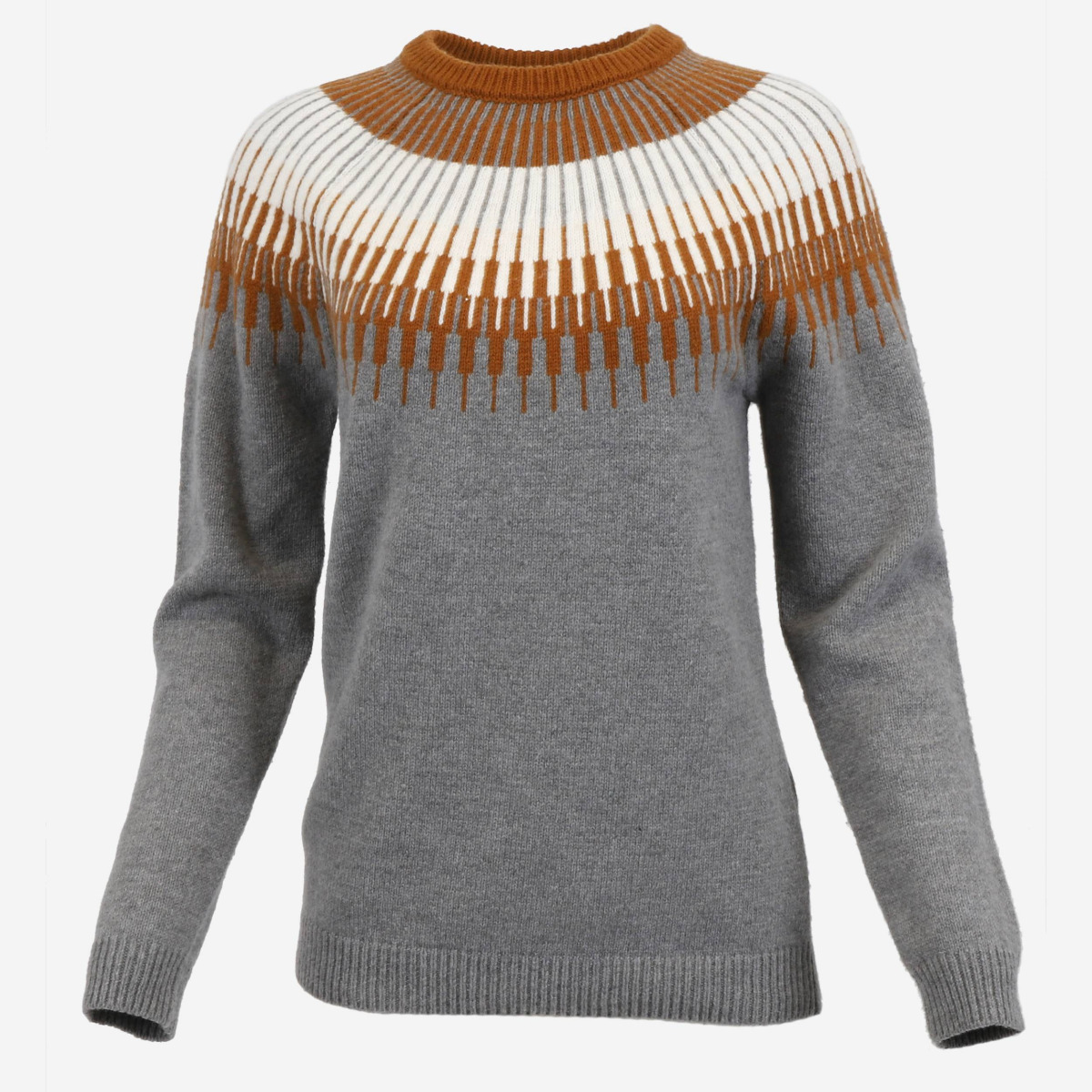Minna wool sweater with Nordic pattern