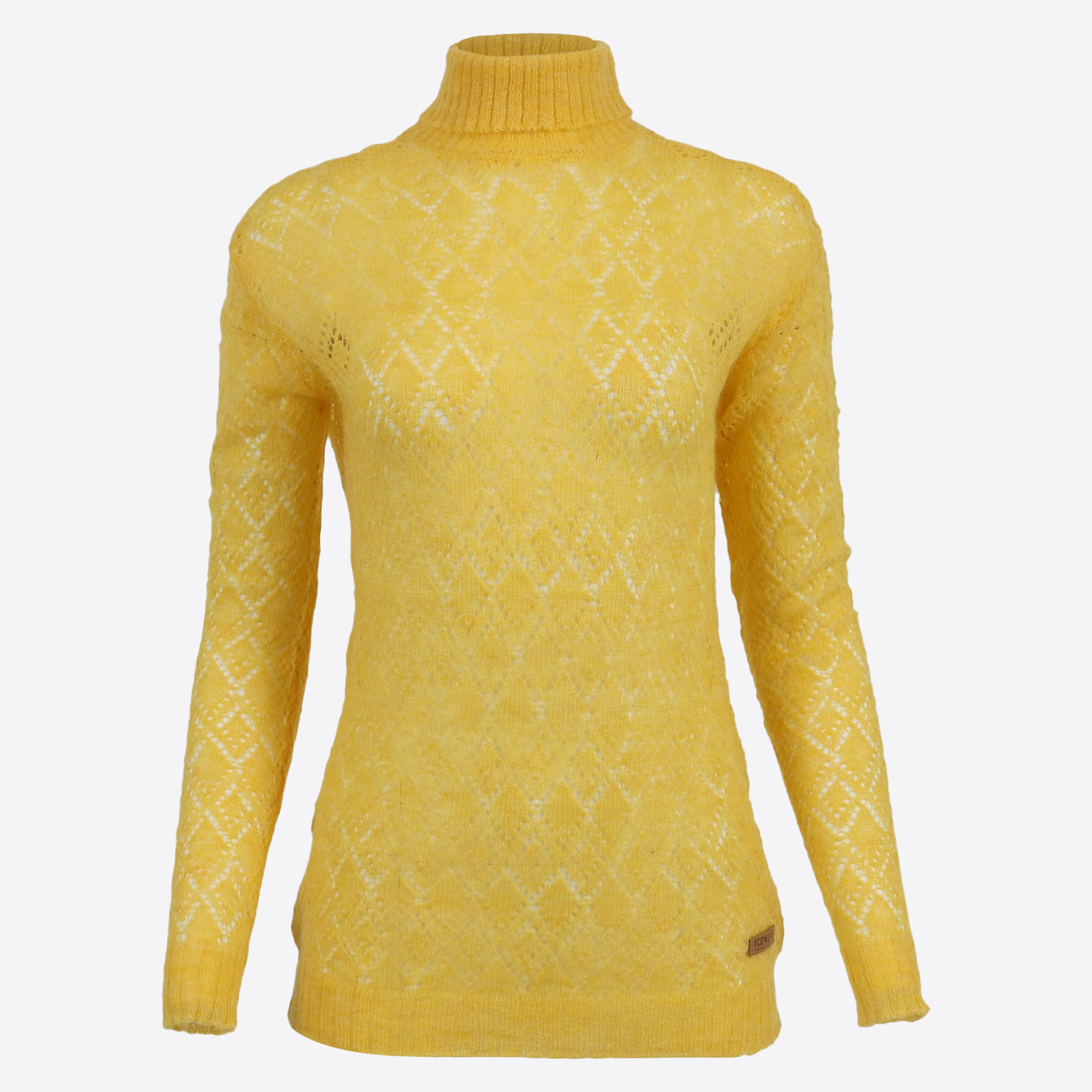 Móar knitted lace turtleneck sweater