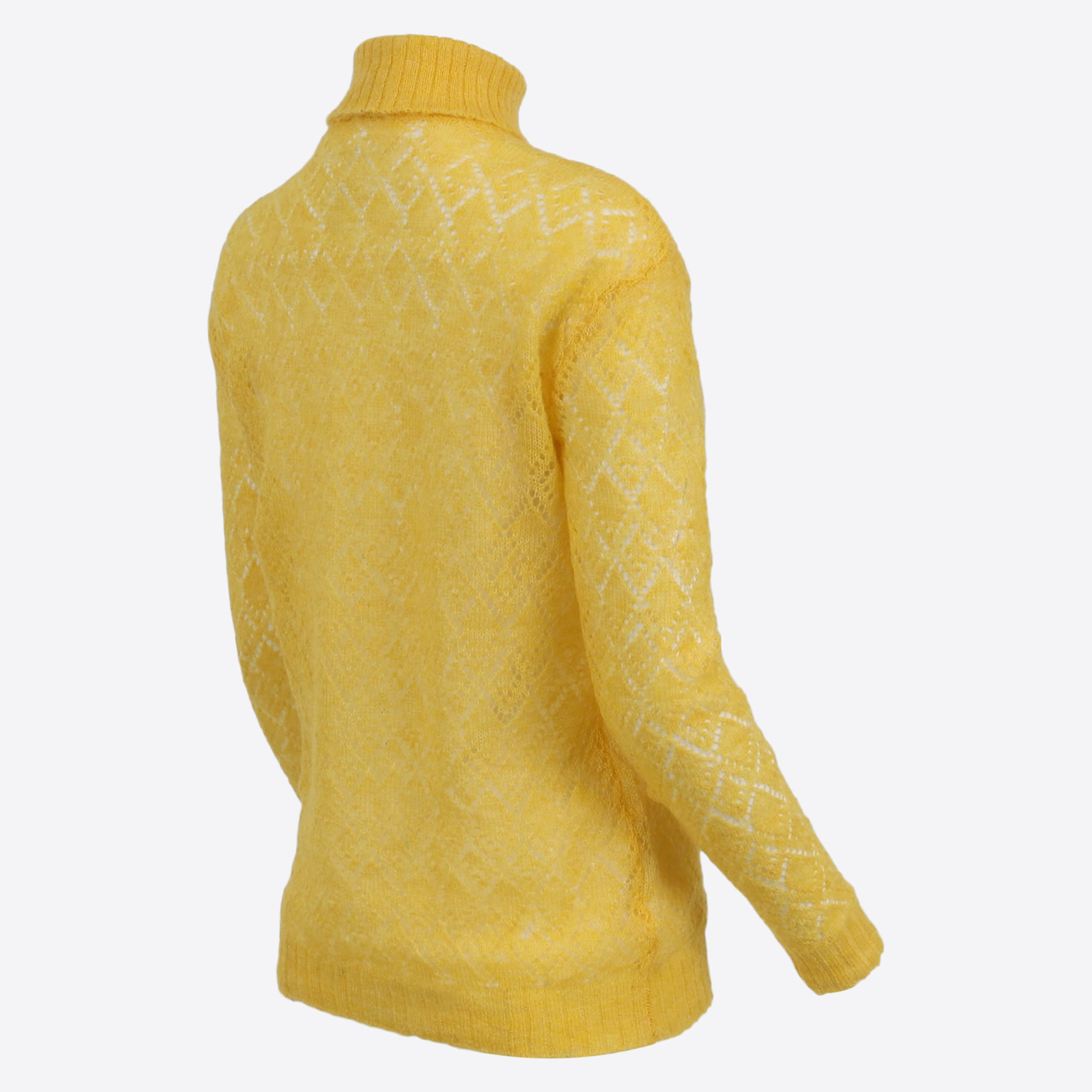 Móar Pull Tricoté en Mailles Transparentes