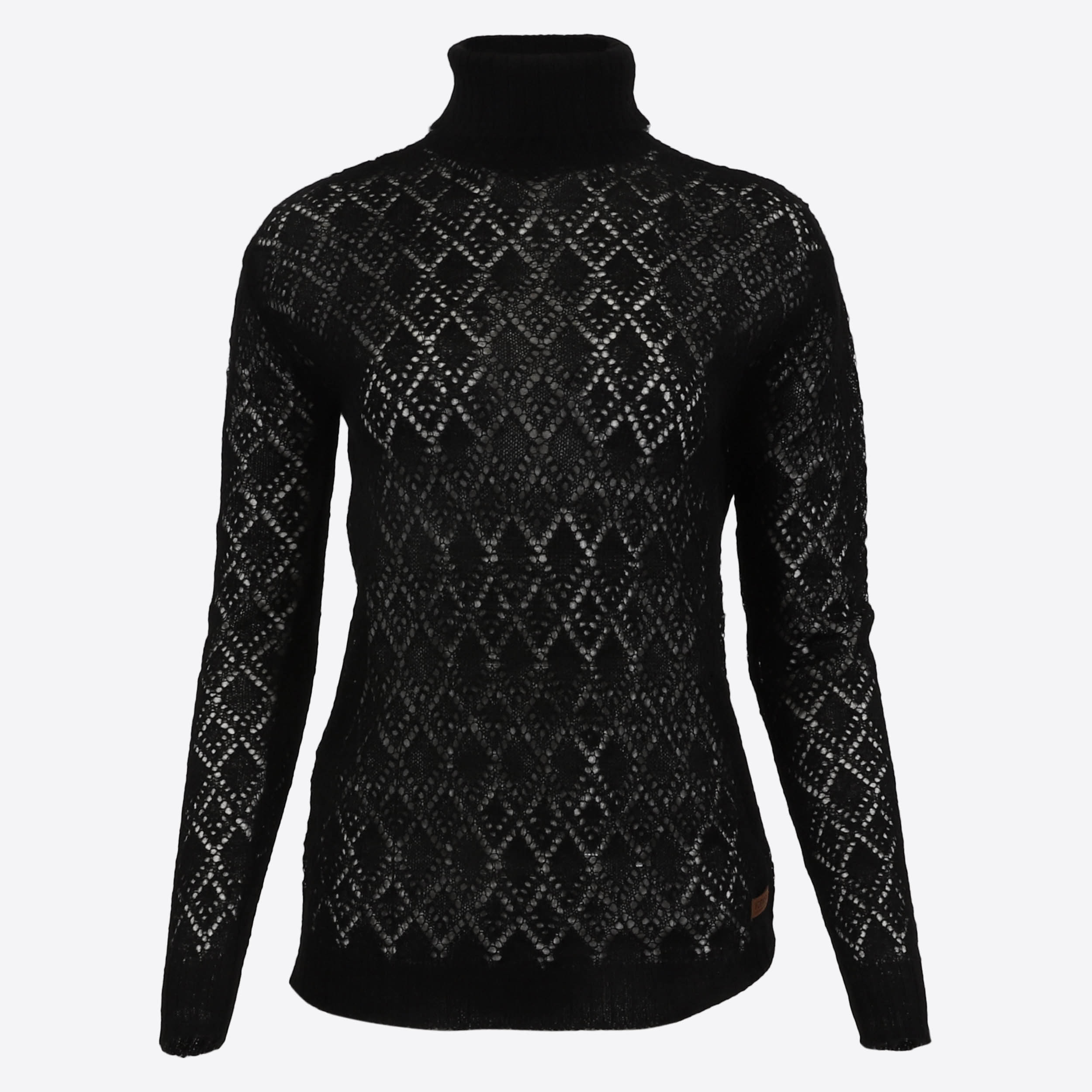 Móar knitted lace turtleneck sweater