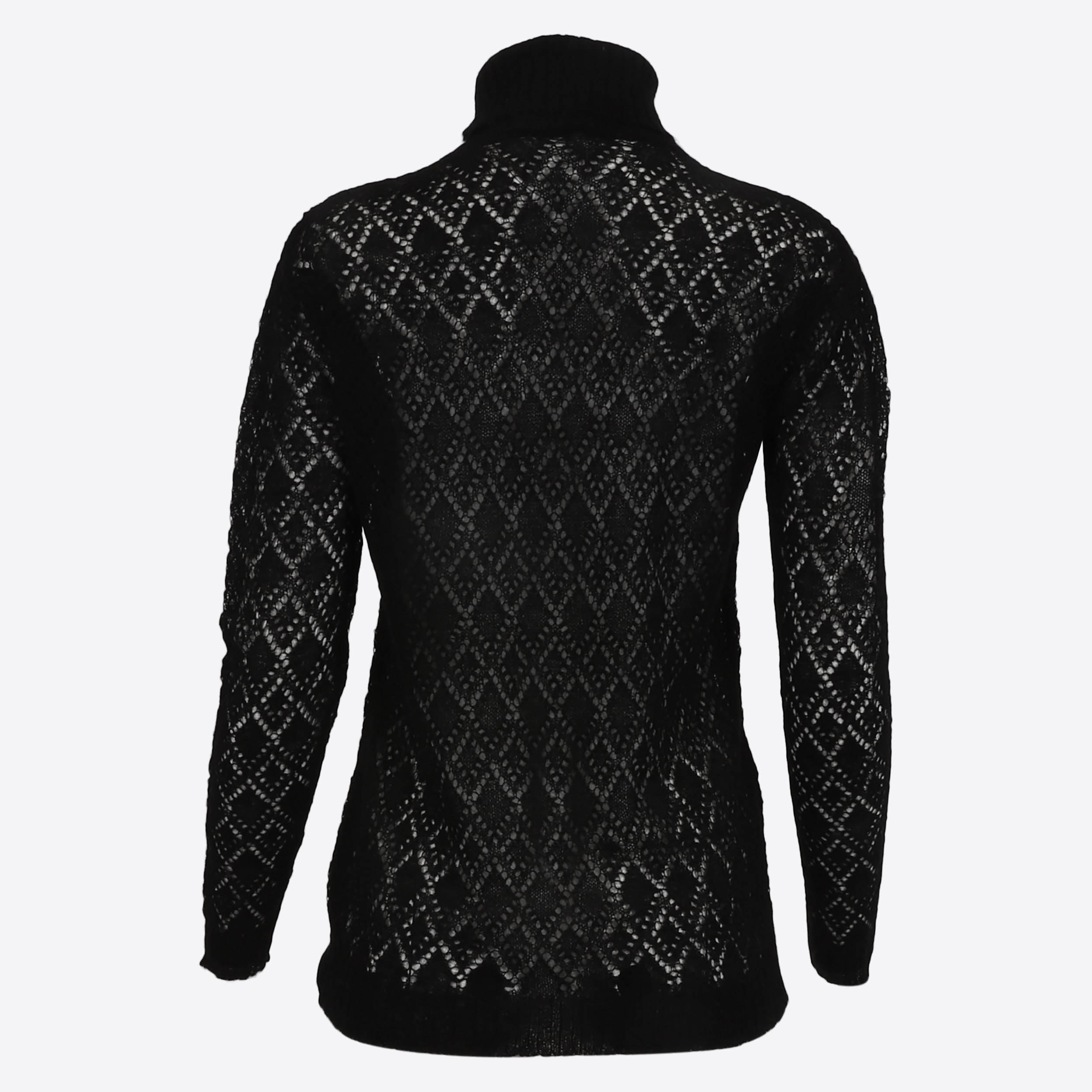 Móar knitted lace turtleneck sweater