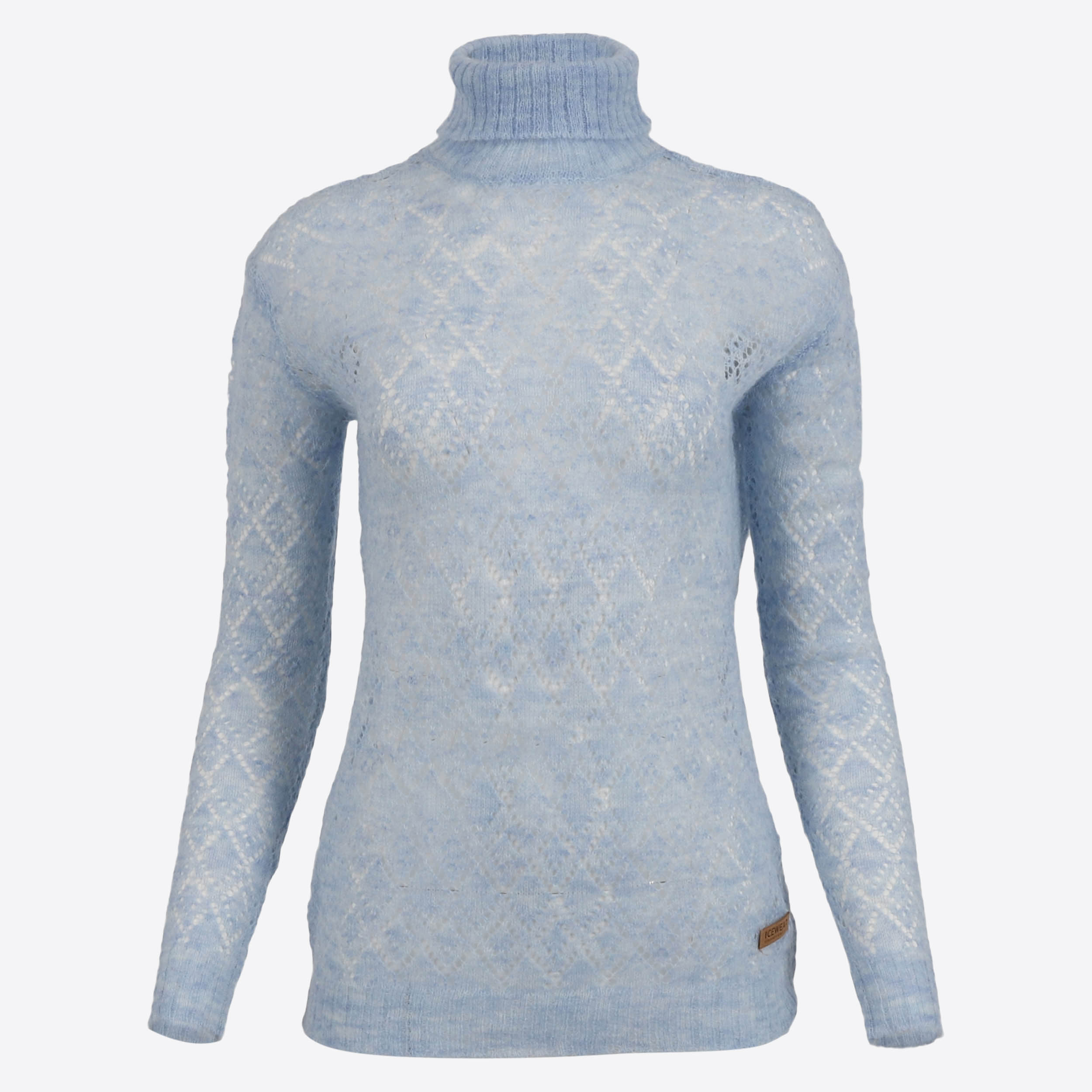 Móar knitted lace turtleneck sweater