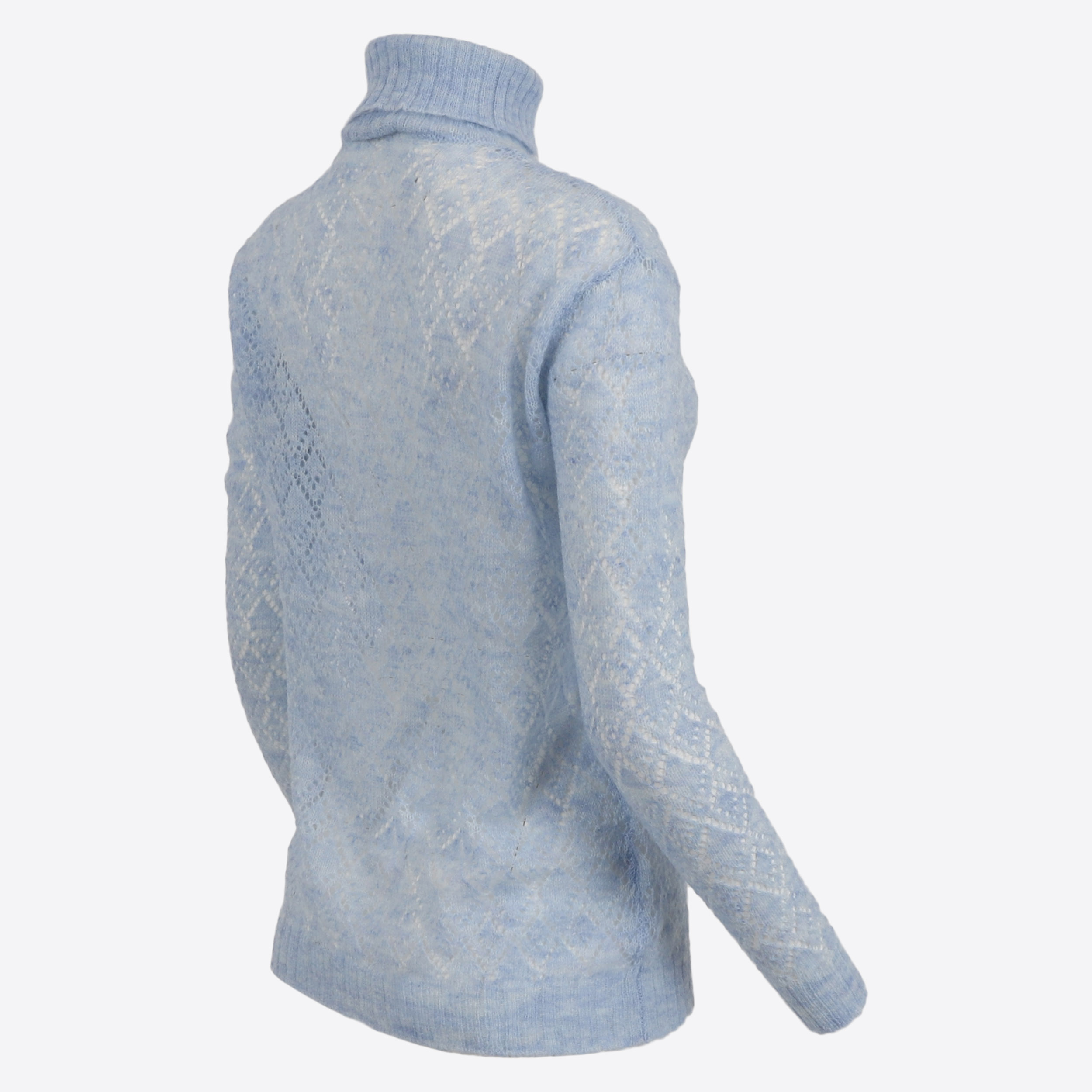 Móar knitted lace turtleneck sweater