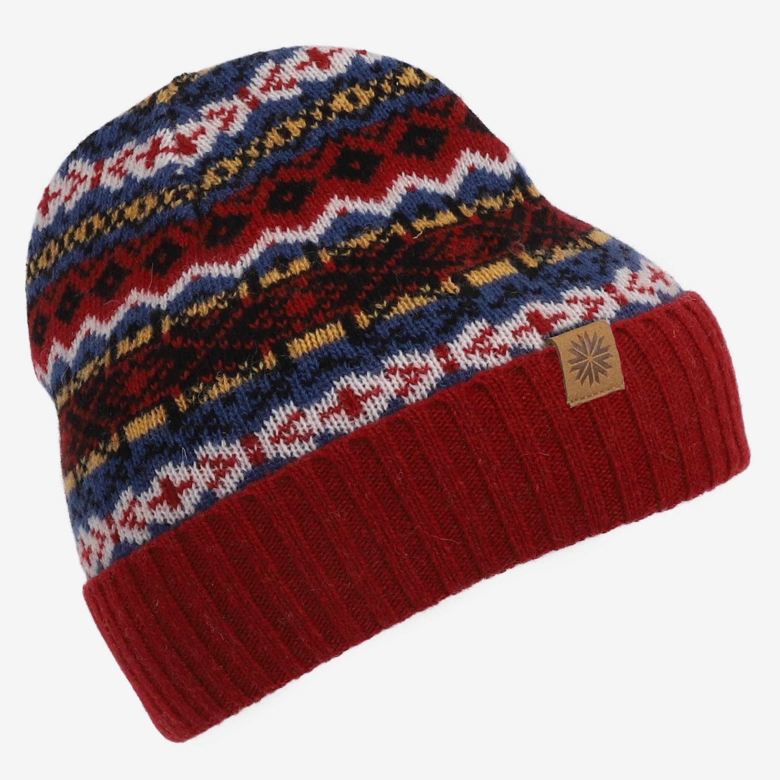Skrúður mütze aus Wollgemisch