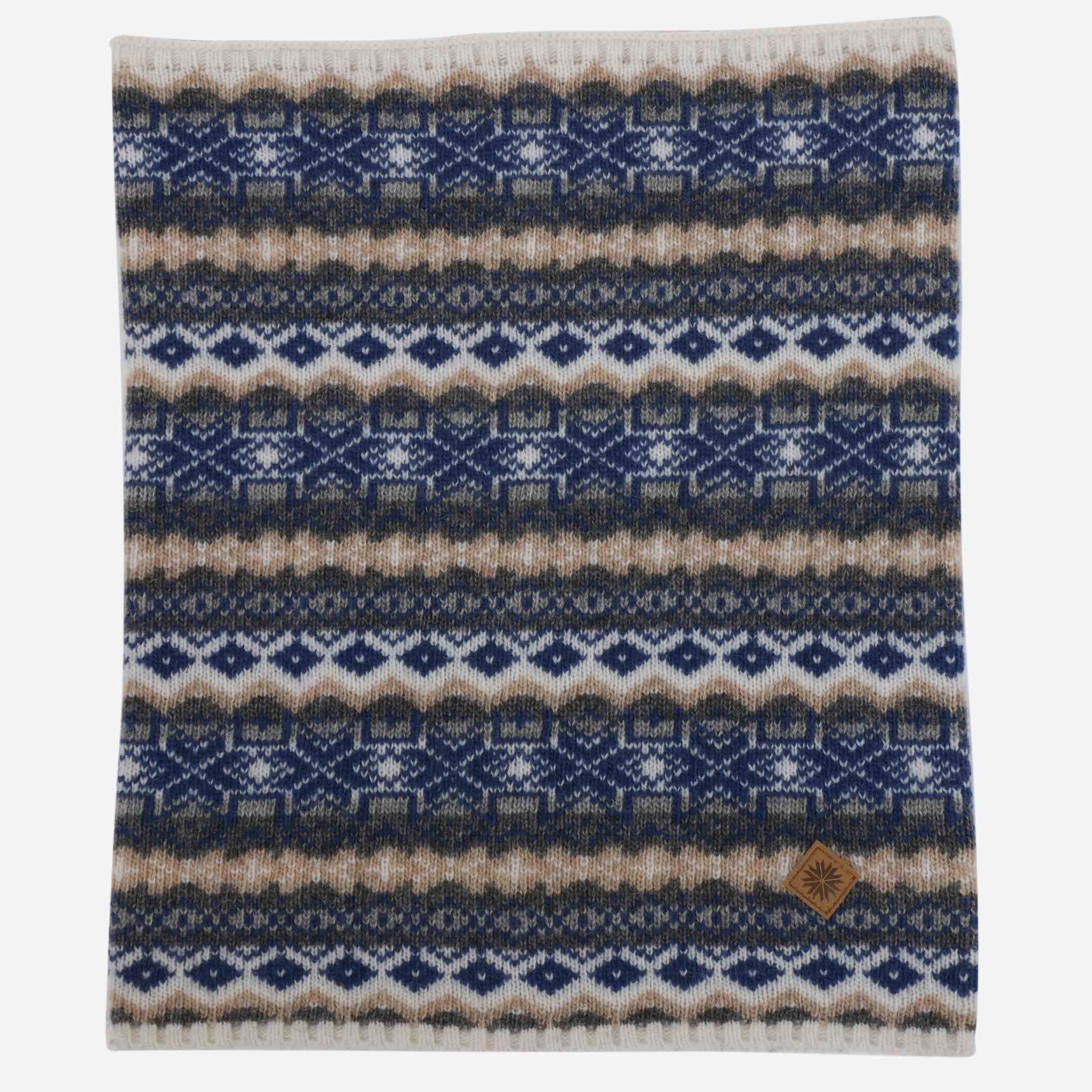 SKRÚÐUR混纺羊毛护脖围巾 