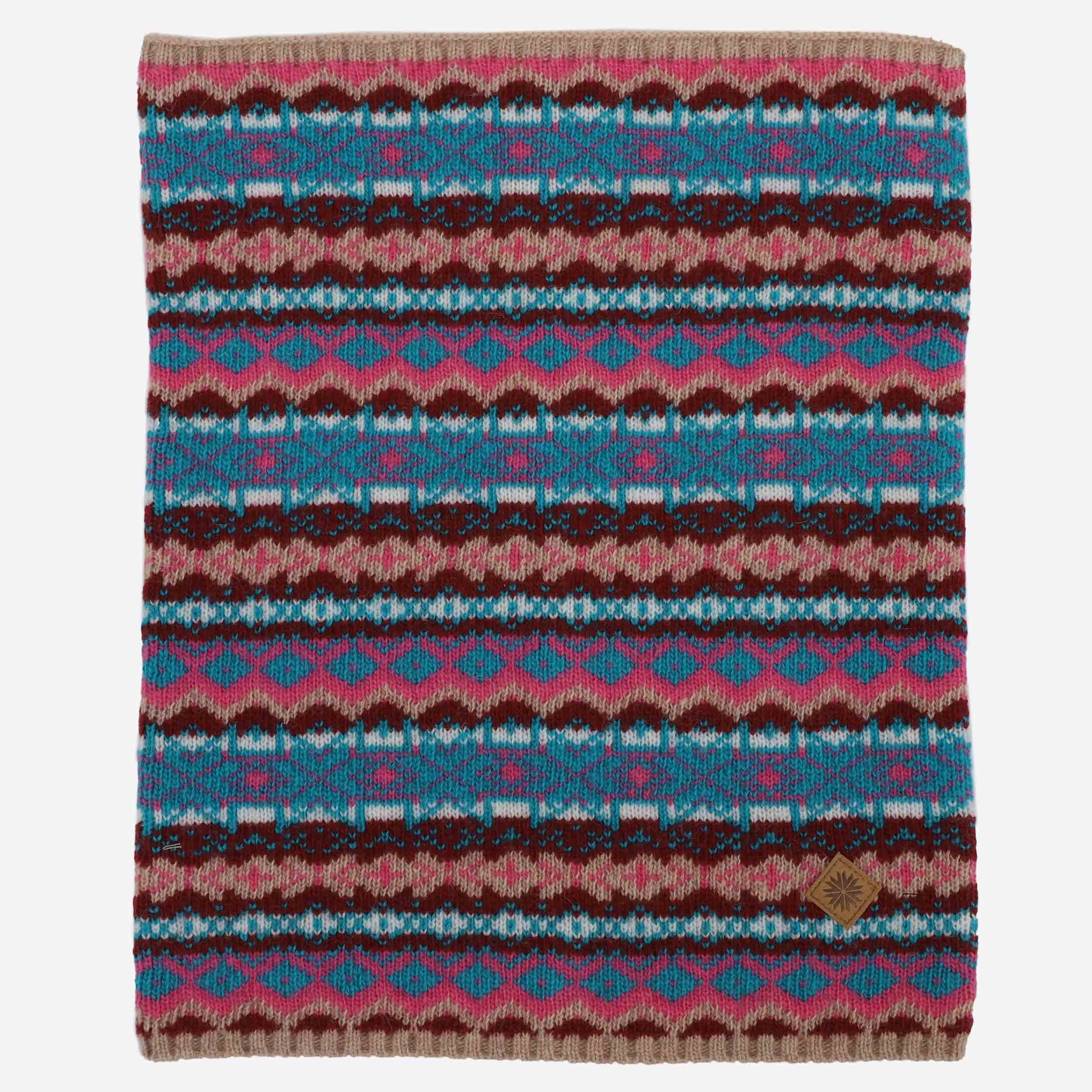 SKRÚÐUR混纺羊毛护脖围巾 