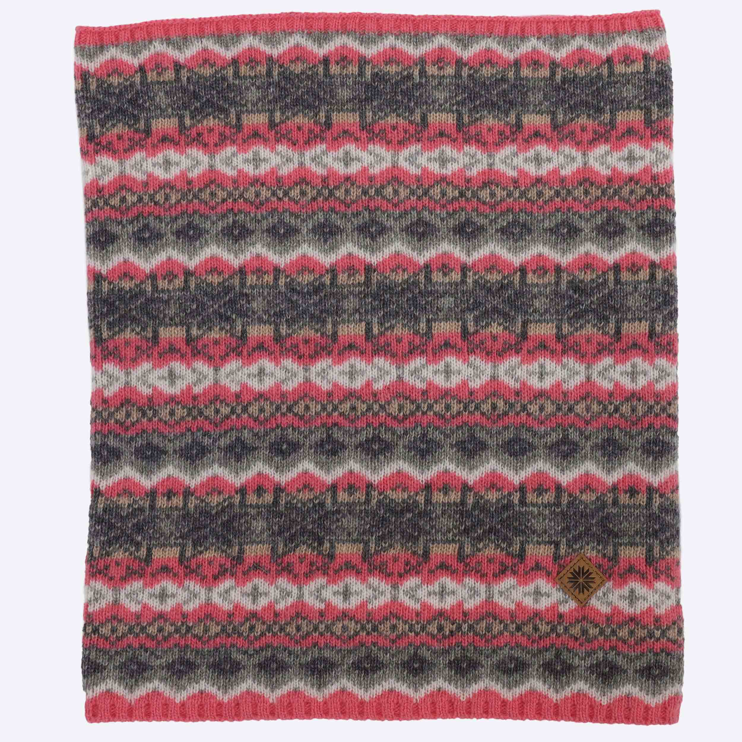 SKRÚÐUR混纺羊毛护脖围巾 