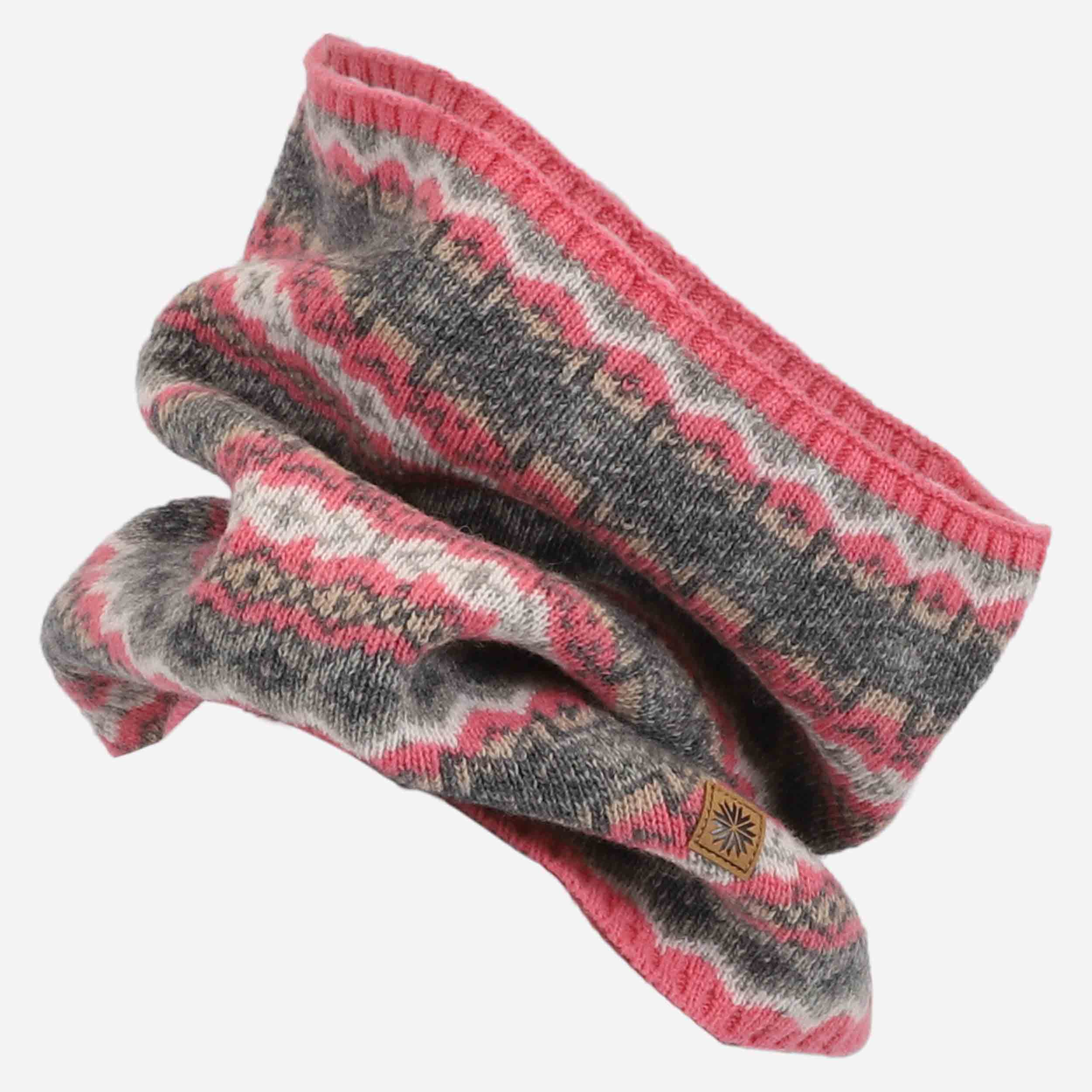 SKRÚÐUR混纺羊毛护脖围巾 